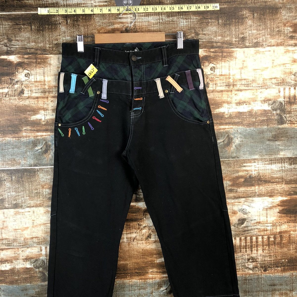 Japanese Brand DL Jungle Strom double waist rapper hip hop Pants #C742 Size US 30 / EU 46 - 2 Thumbnail