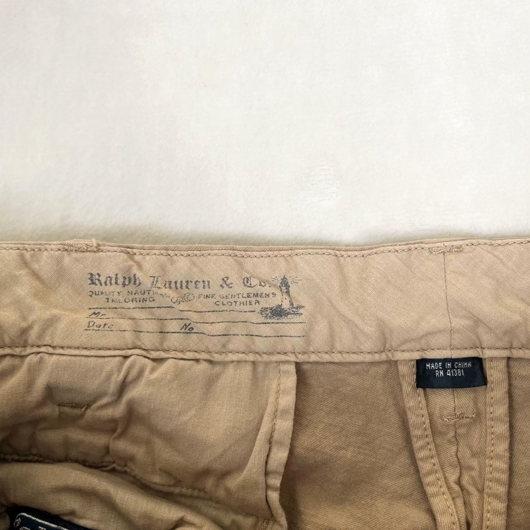 Polo Ralph Lauren Polo Ralph Lauren Chino Pants Mens 36x30 Beige Slim GI Fit Y2K Size US M / EU 48-50 / 2 - 6 Thumbnail