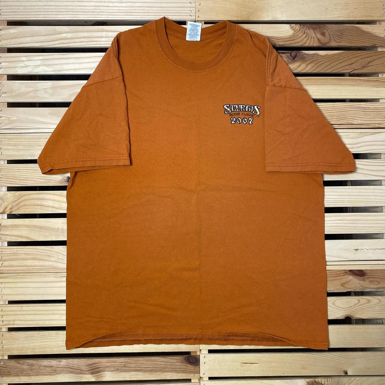 Jerzees Vintage Sturgis Rally Orange Y2K Dragon Biker Tee Size XL Size US XL / EU 56 / 4 - 2 Thumbnail