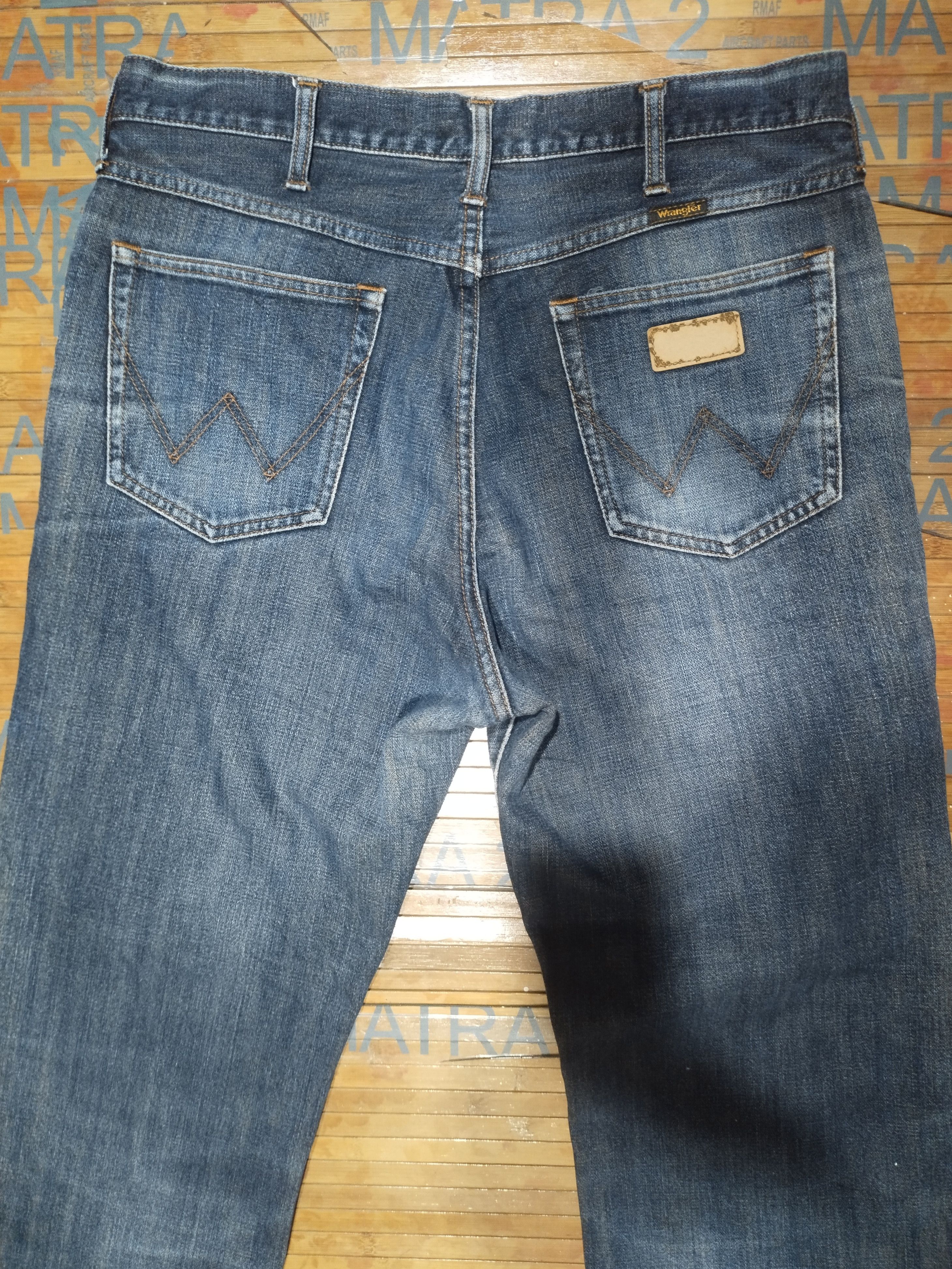 Vintage × Wrangler Wrangler Vintage/ Distressed Denim Sz 34" Size US 34 / EU 50 - 11 Thumbnail