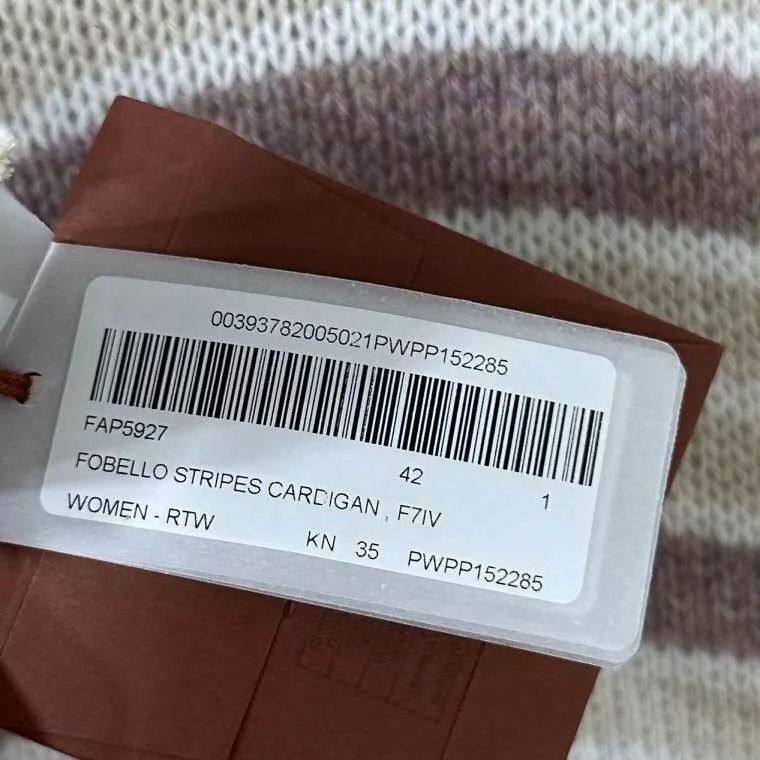 Loro Piana Loro Piana 25 new striped baby cashmere cardigan size 42 Size M / US 6-8 / IT 42-44 - 7 Thumbnail