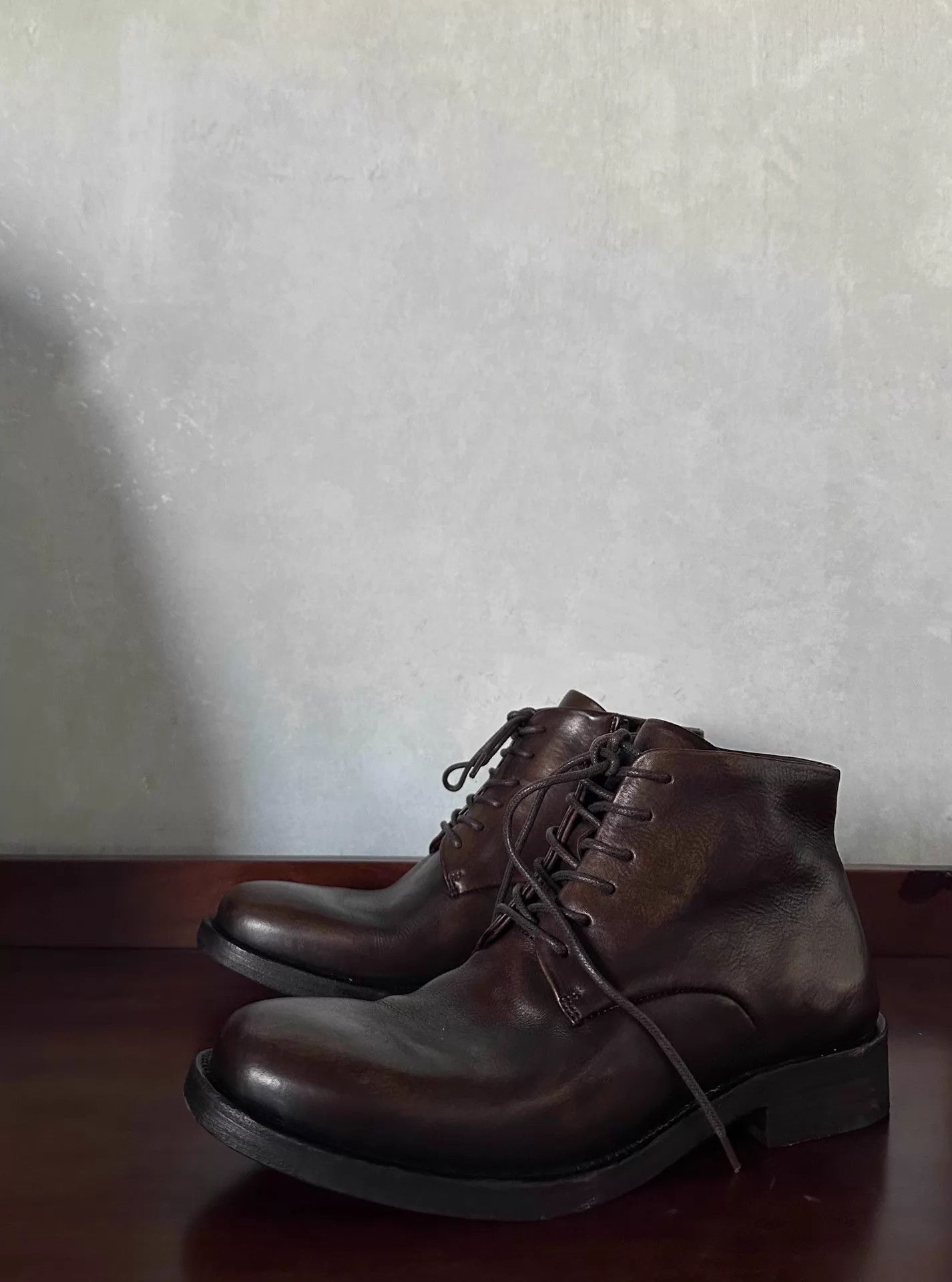 Dior × Kris Van Assche Dior Homme KVA 12AW Calf Skin Zip Boots