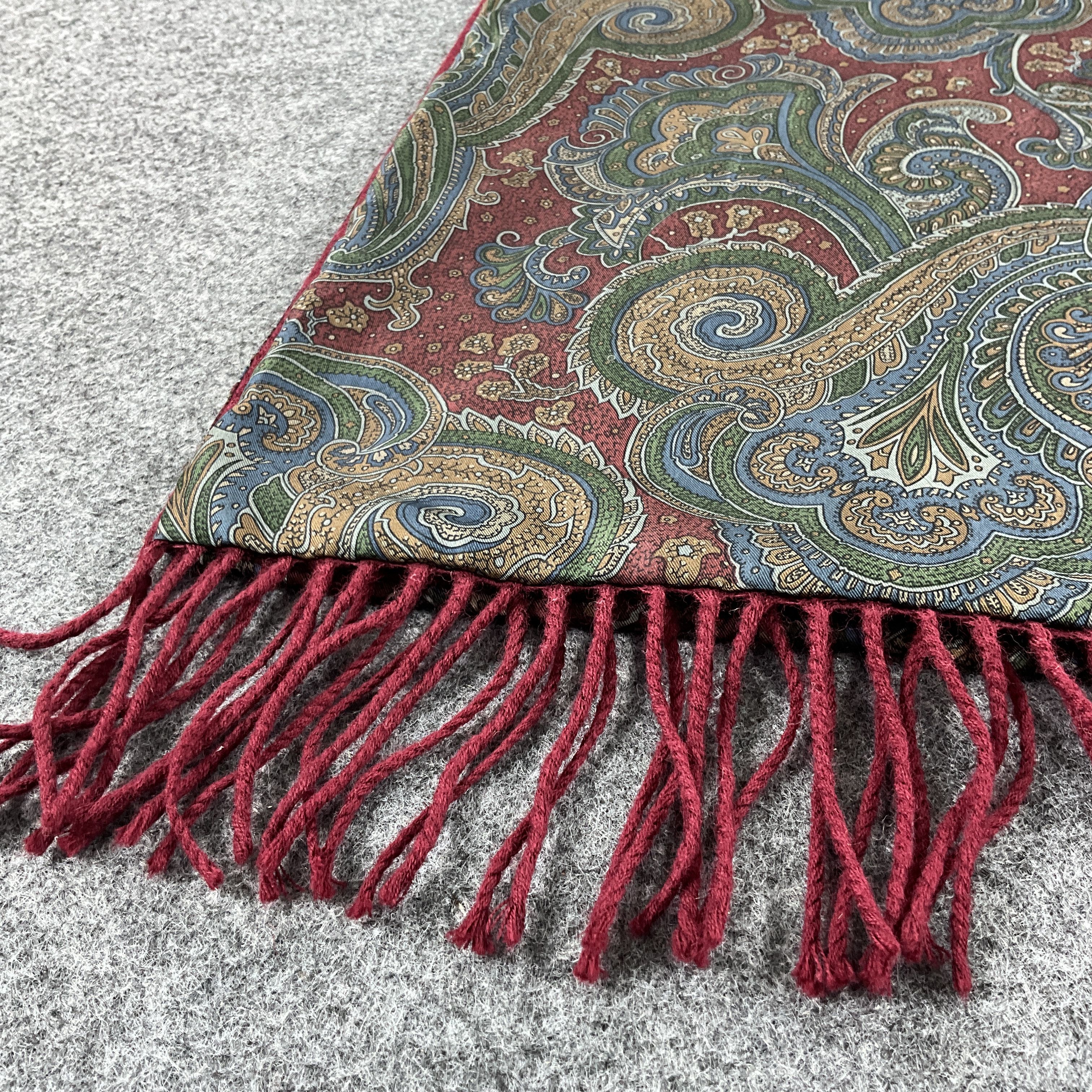 Vintage Kinloch Anderson Paisley Scarf / Muffler / Neckwear T1241 Size ONE SIZE - 8 Thumbnail