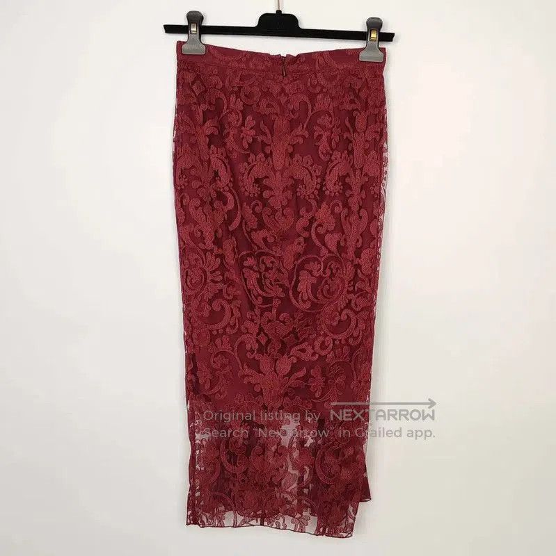 Burberry Burberry Red Polyester Midi Skirt. Size 23" - 2 Thumbnail