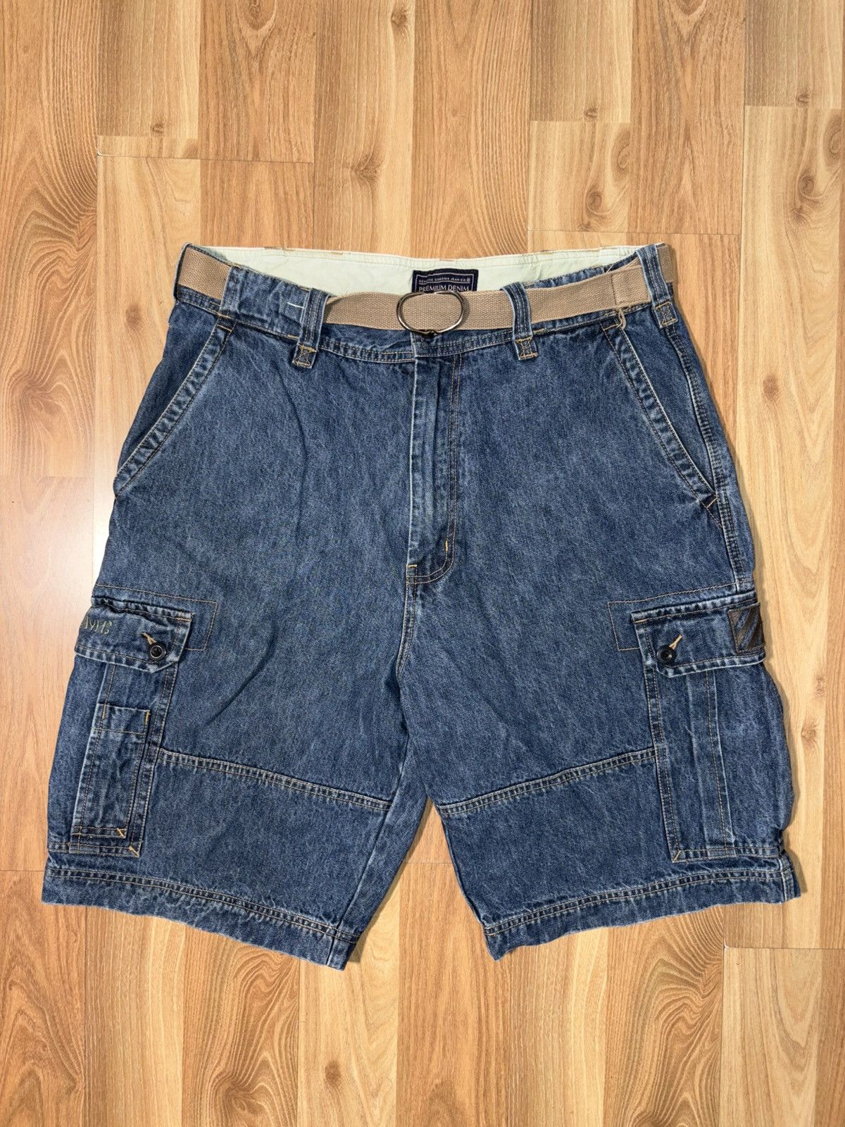 Japanese Brand Vintage Sonoma Denim Cargo Shorts Belted Size 36 Size US 36 / EU 52 - 1 Thumbnail