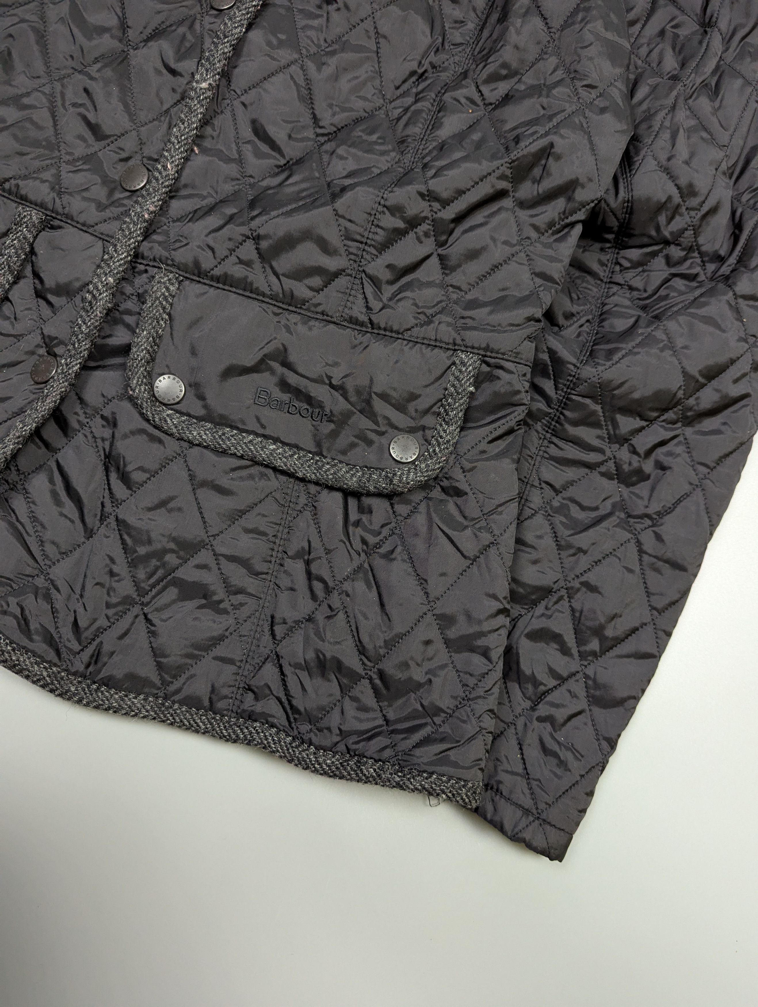 Barbour BARBOUR Women’s Vintage Tweed Quilted Jacket Size L / US 10 / IT 46 - 6 Thumbnail