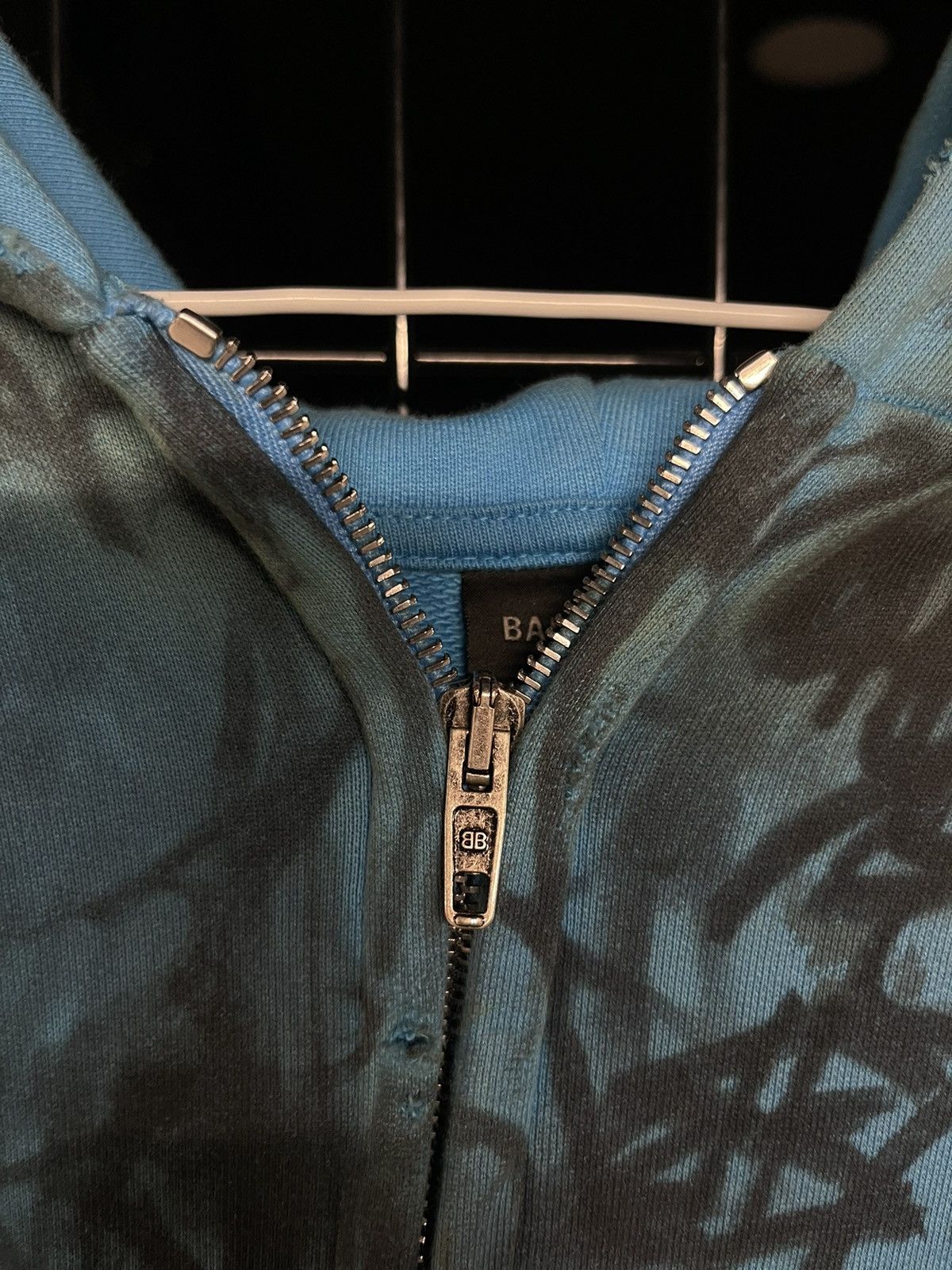 Balenciaga Balenciaga Blue Skater Zip Hoodie Size US S / EU 44-46 / 1 - 6 Thumbnail
