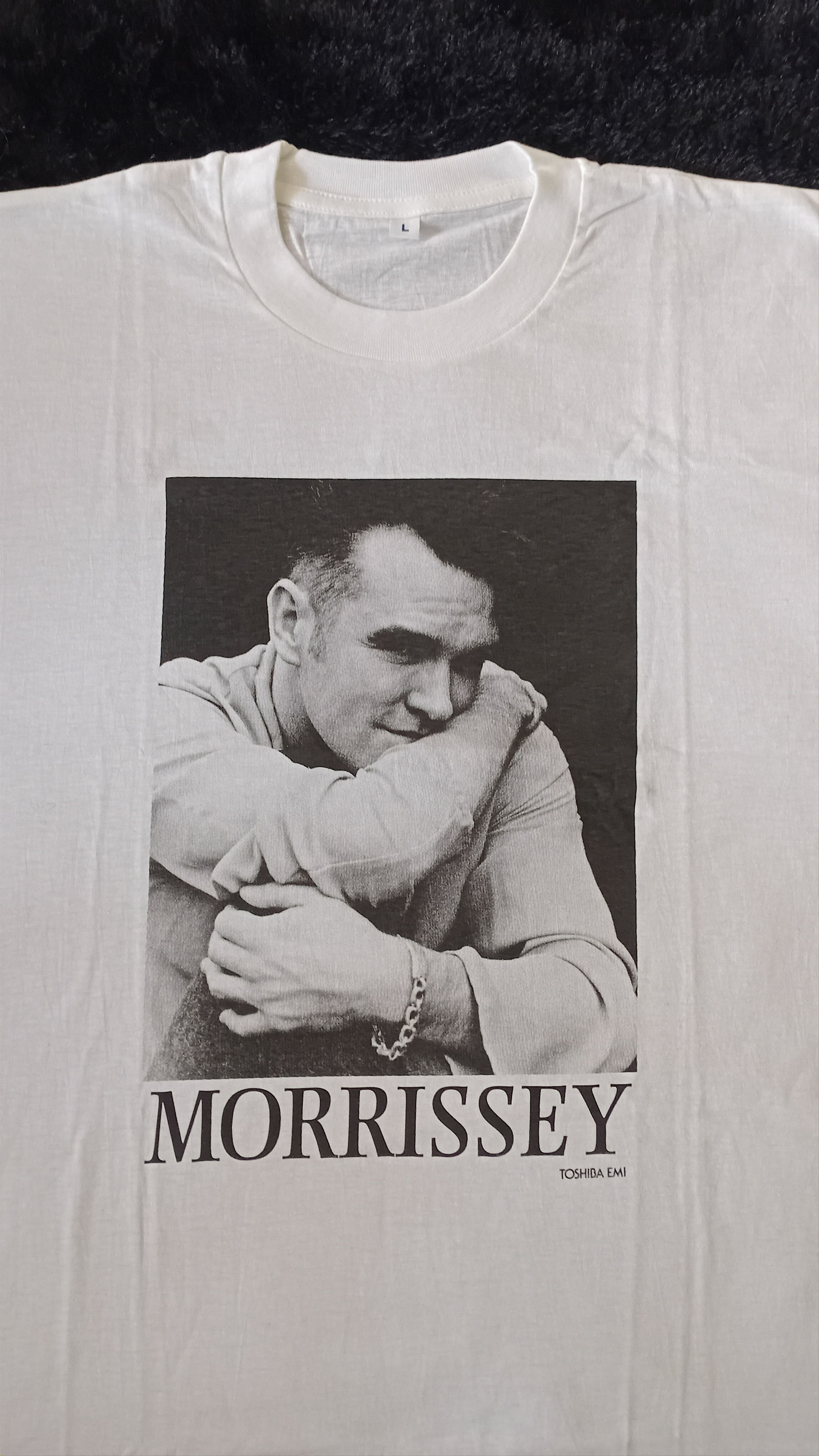 Morrissey VINTAGE MORRISSEY PROMO SHIRT TOSHIBA EMI RARE Size US L / EU 52-54 / 3 - 5 Thumbnail