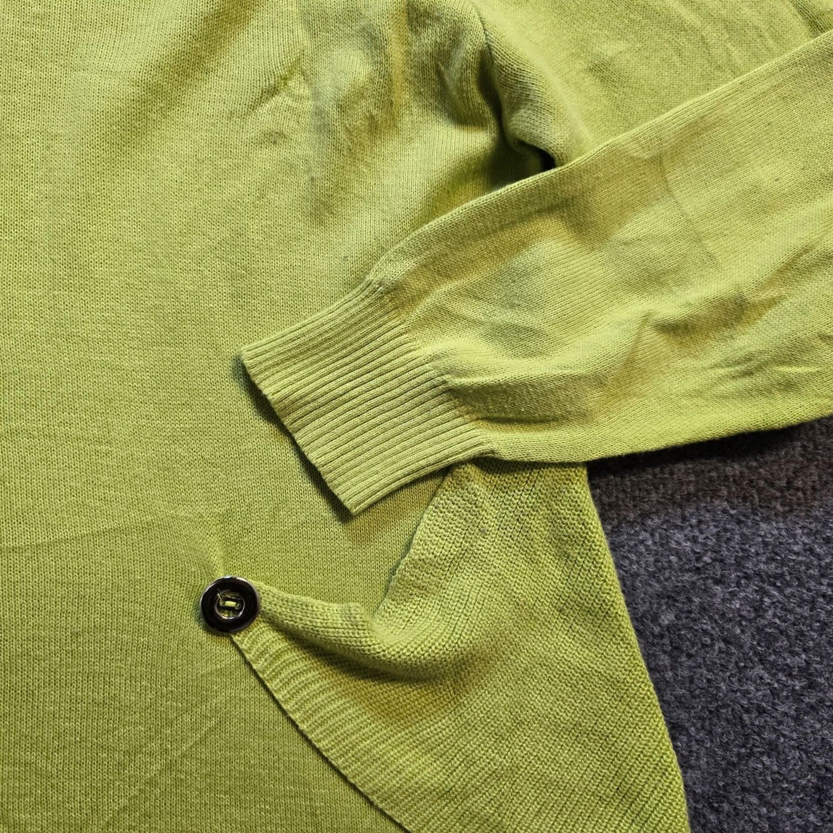 Vintage Lulu B Sweater Womens Large Green Cowl Neck Casual Lagenlook Pullover Knit Shirt Womens Size L / US 10 / IT 46 - 4 Thumbnail