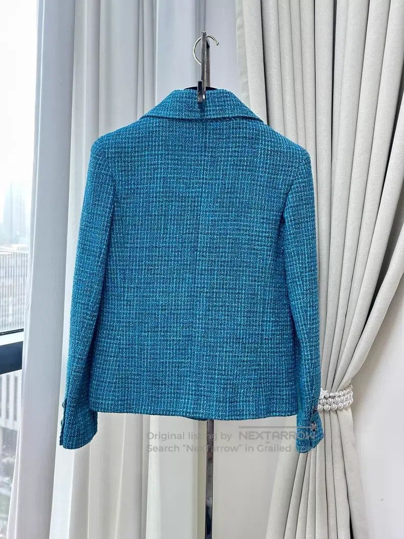 Chanel Chanel Four-pocket tweed long-sleeved knitted jacket Size XXS / US 00 / IT 34 - 3 Thumbnail