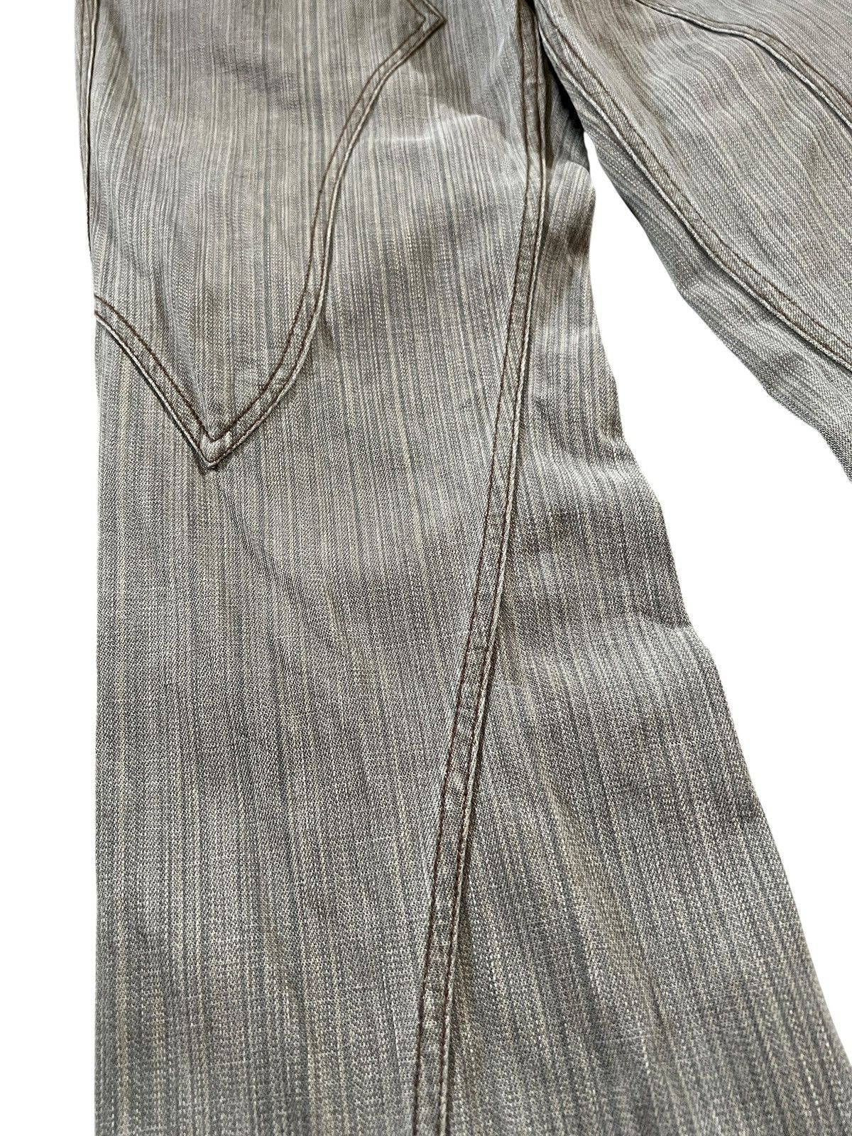 Nicole Club 2000s Nicole Club For Men Paneled Asymmetric Flare Jeans Size US 33 - 7 Thumbnail