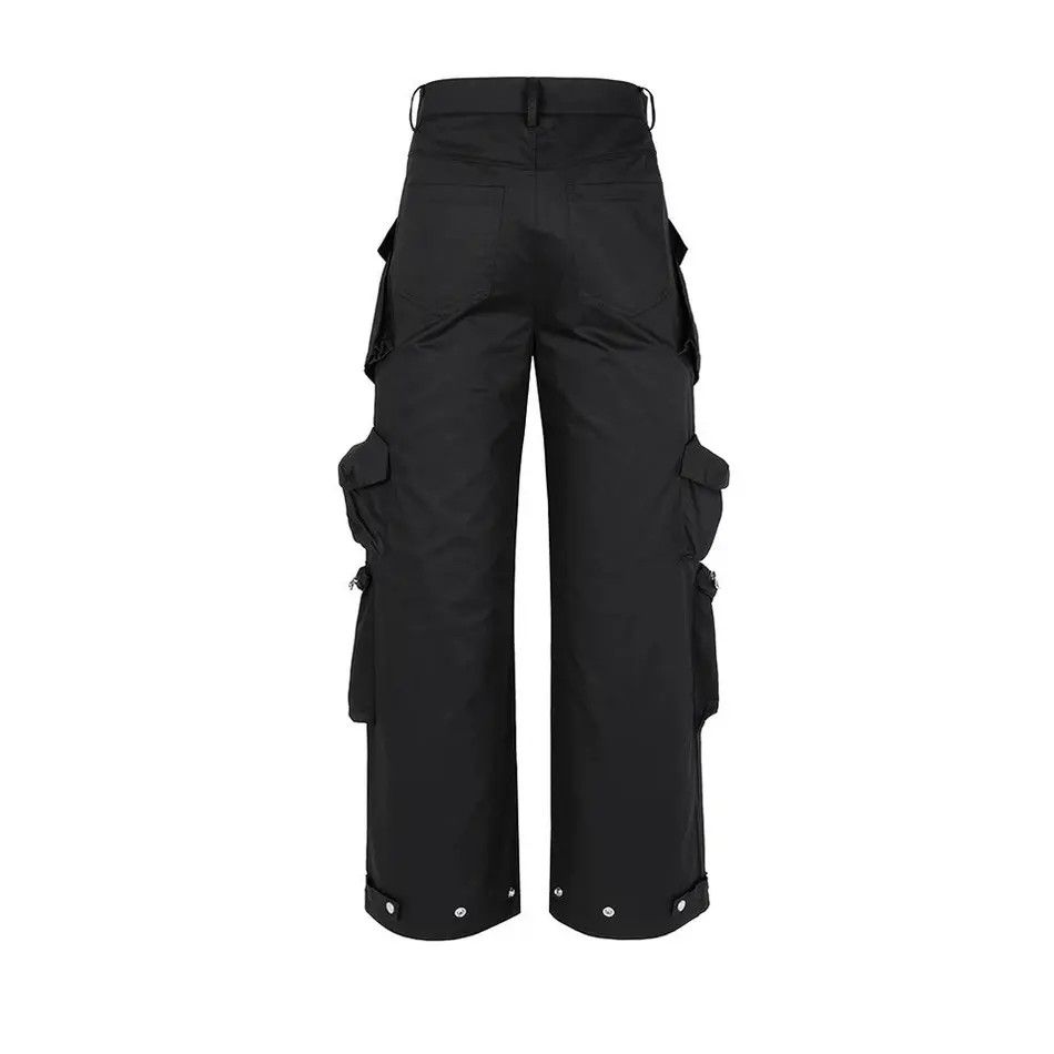 Japanese Brand × Vintage Wide Cargo Pants High Street with Poker Straight Baggy Y2K Size US 32 / EU 48 - 7 Thumbnail