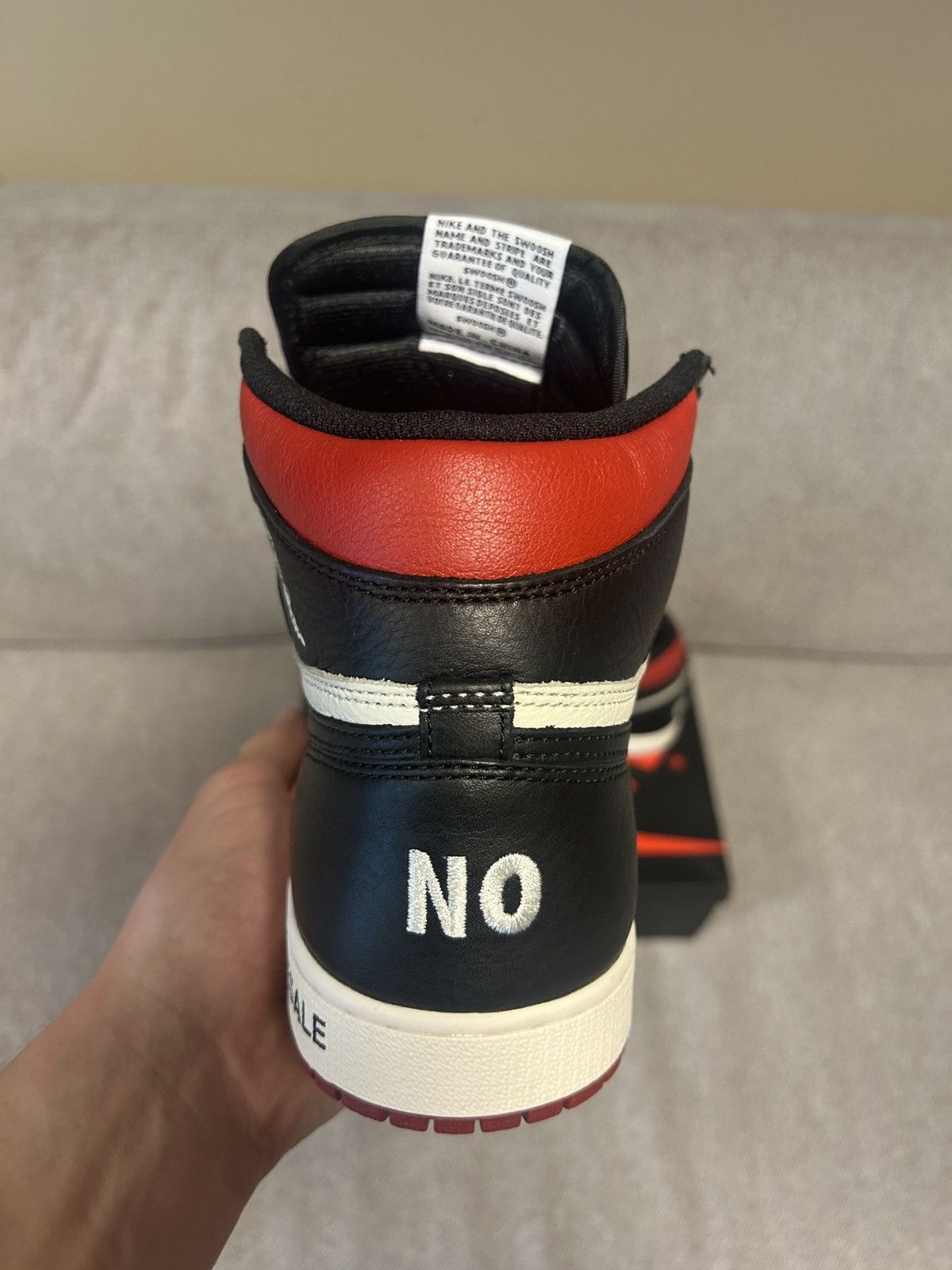 Jordan Brand × Nike Jordan 1 High Not for Resale Size US 10.5 / EU 43-44 - 6 Thumbnail