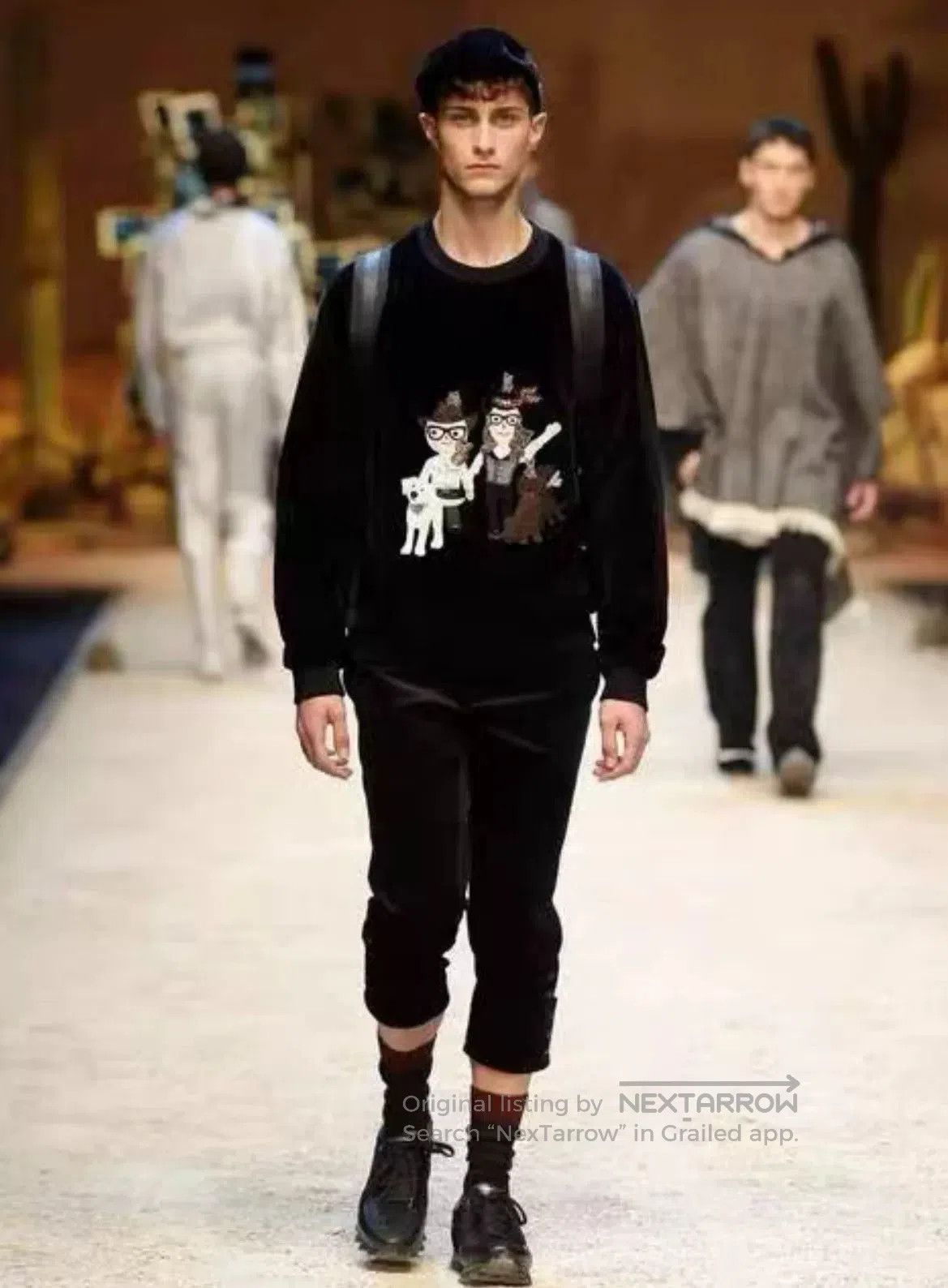 Dolce & Gabbana Dolce & Gabbana Runway Flocked Sweatshirt. Size US S / EU 44-46 / 1 - 1 Thumbnail