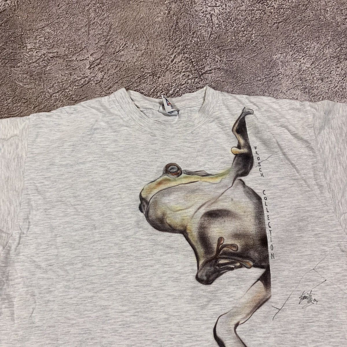 Vintage Vintage 90s Sun Faded Graphic Tee Frog Abstract Art Grunge M Size US M / EU 48-50 / 2 - 4 Thumbnail