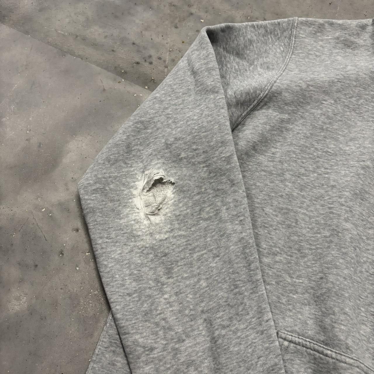 Nike × Vintage Crazy Vintage Y2K/2000s Light Grey Nike Streetwear Essential Hoodie! Size US L / EU 52-54 / 3 - 7 Thumbnail