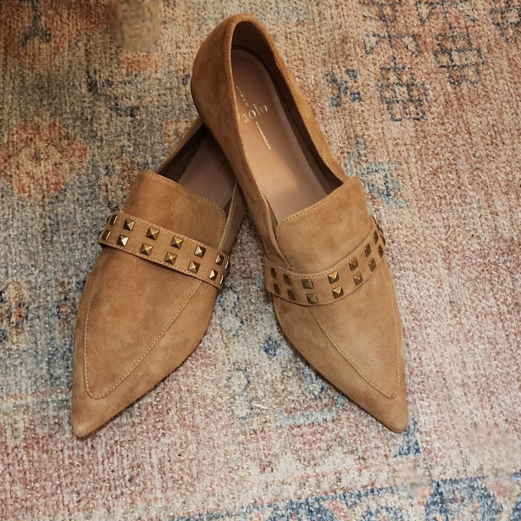 Other NWOT Linea Paolo Mylene Studded Pointed Toe Flats Size US 12 / IT 42 - 5 Thumbnail