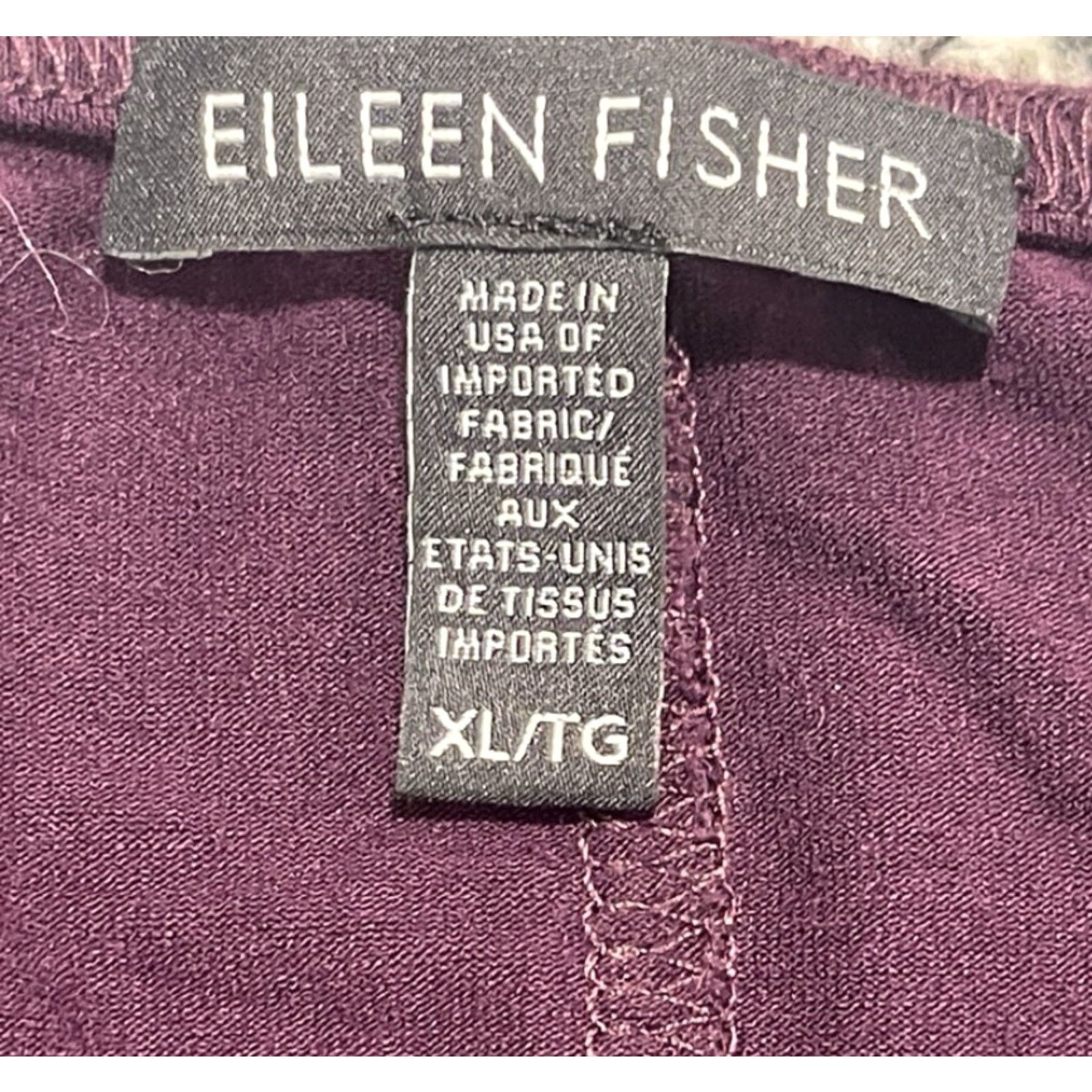 Eileen Fisher Eileen Fisher Dress XL Purple Viscose Knit Long Sleeve Crew Neck Pullover Solid Long Women Size XL / US 12-14 / IT 48-50 - 5 Thumbnail