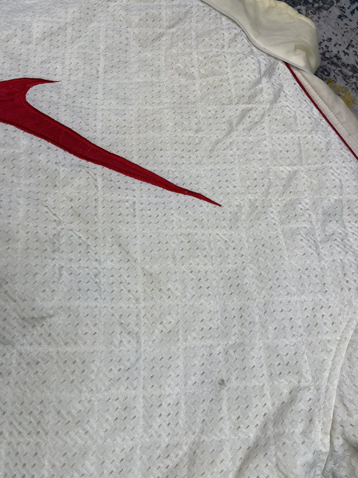 Nike Vtg 90s Nike Big Swoosh White Mesh Redline Size US XL / EU 56 / 4 - 4 Thumbnail