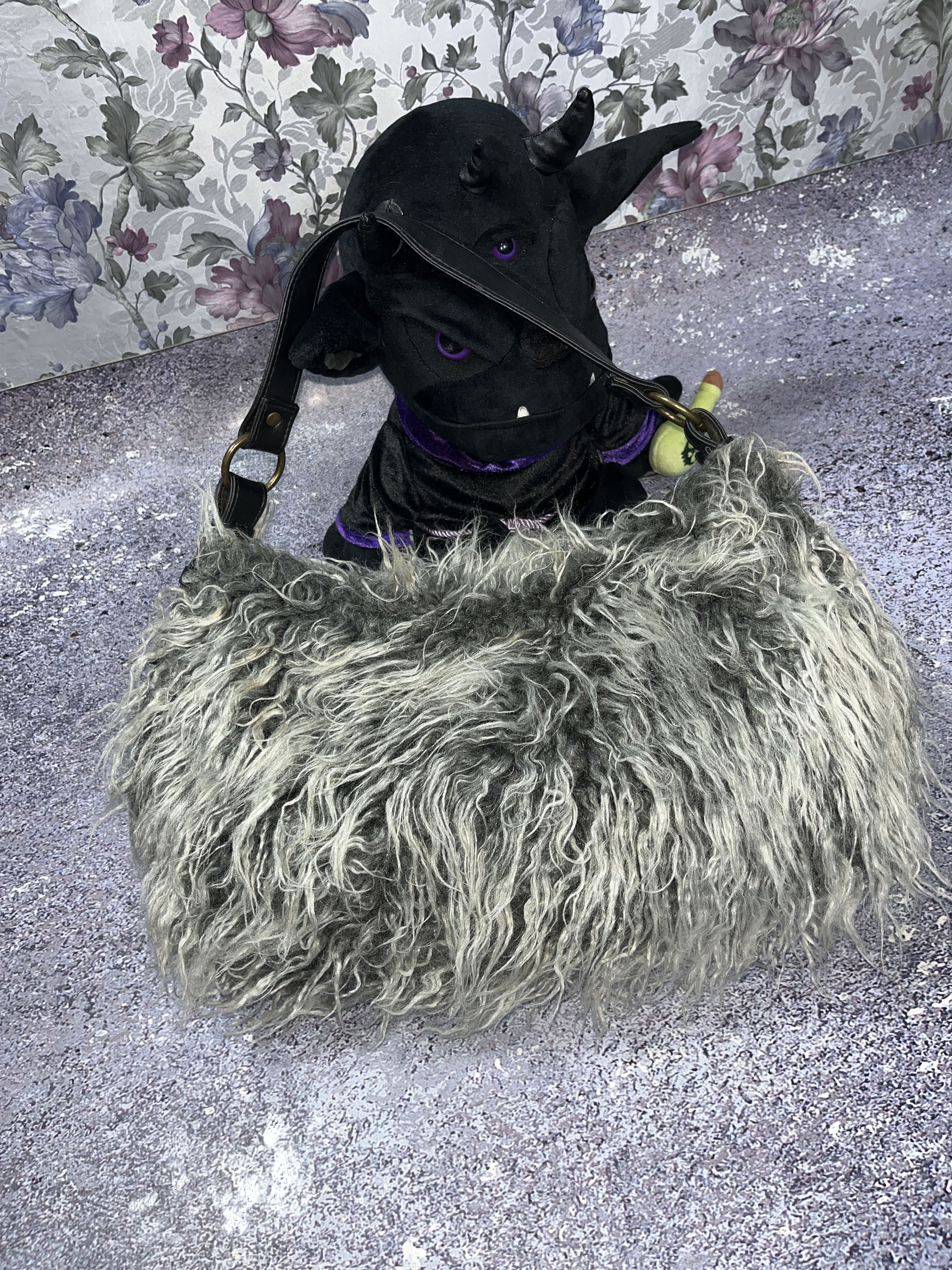 Japanese Brand Vintage Avant Garde Rick Owens Style Fur Bag y2k 00s Size ONE SIZE - 2 Thumbnail