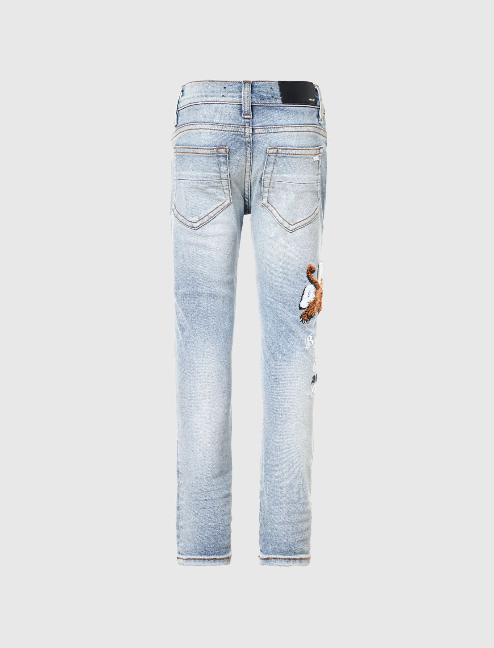 Amiri o1w1db11224 KIDS Logo Embroidered Jeans in Indigo Size US 26 / EU 42 - 3 Thumbnail