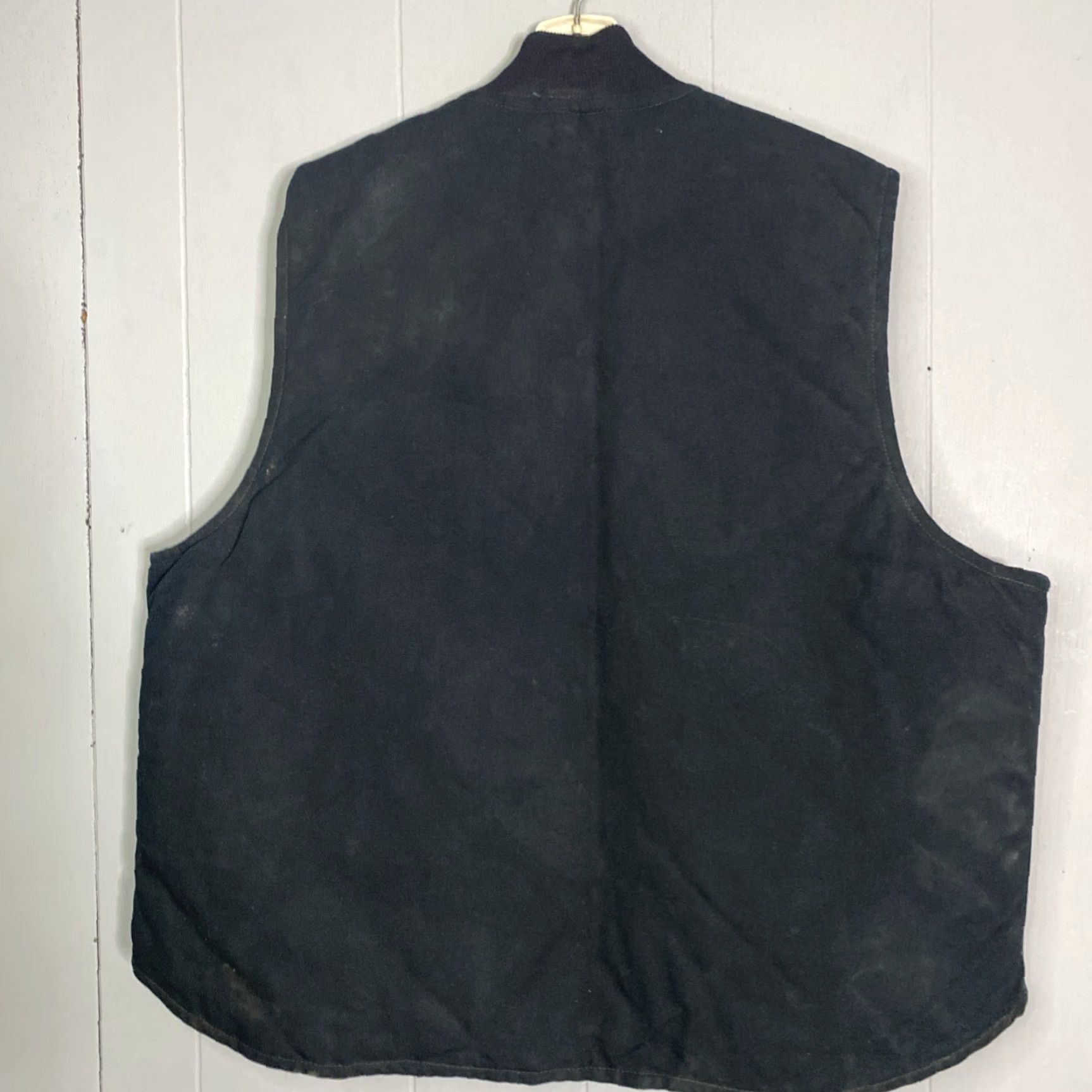 Carhartt VINTAGE Carhartt Vest 2XL Black Canvas Quilted Lined Zip Genders Mens Cap Size US XXL / EU 58 / 5 - 4 Thumbnail