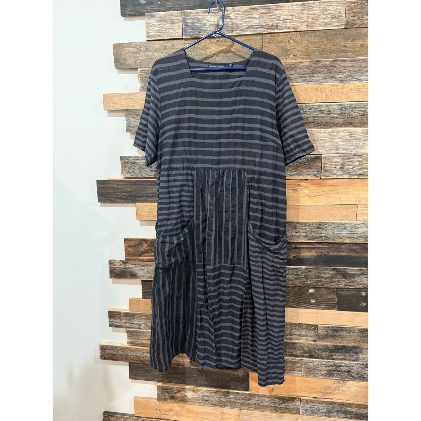 Gudrun Sjoden midi dress boho lagenlook size Large