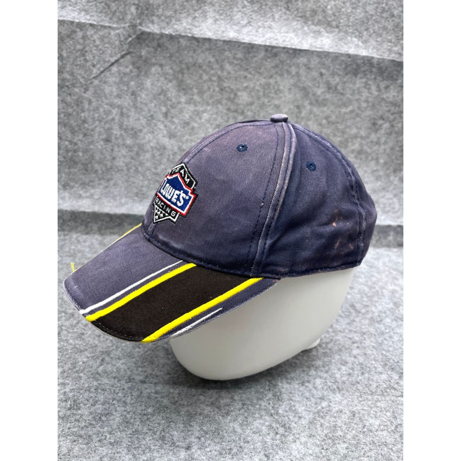 Chase Authentics Team Lowes Racing Team Hat Cap Strap Back Adult One Size Blue 100% Cotton #48 Size ONE SIZE - 4 Thumbnail