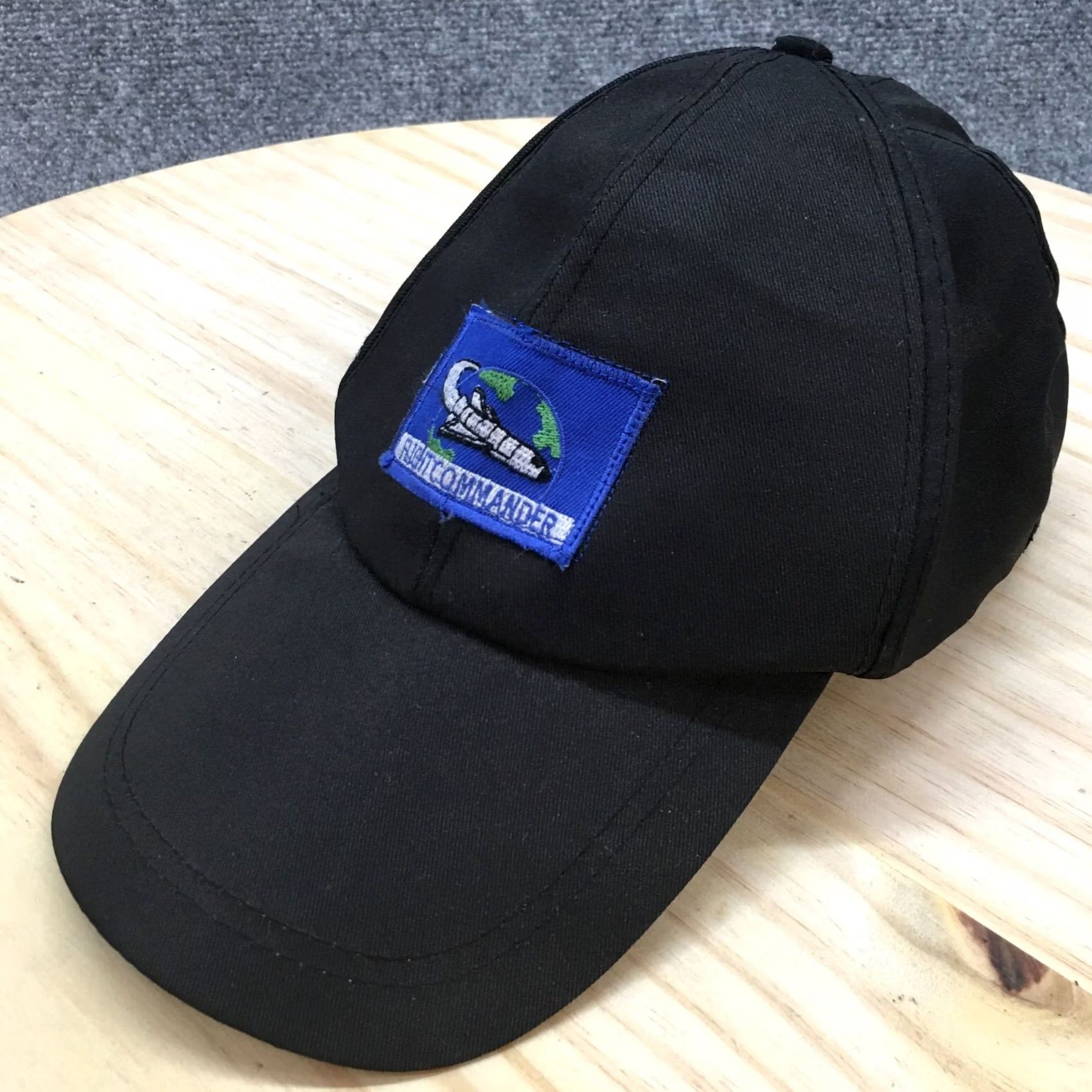 Logo 7 Flight Commander Baseball Cap Mens One Size Black Embroidered Patch Logo Hat Size ONE SIZE - 2 Thumbnail