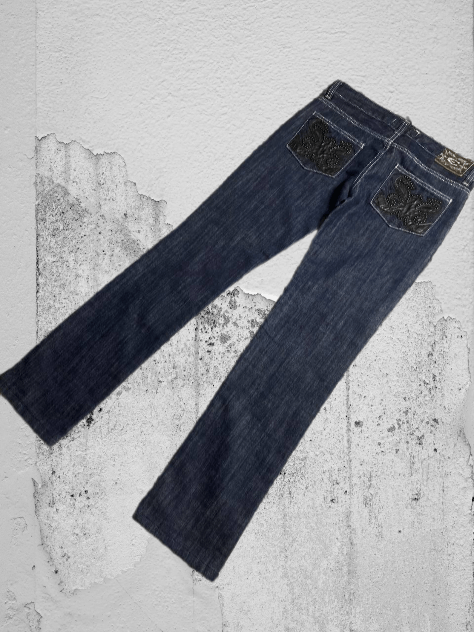 Japanese Brand Crazy Crash Dirty Baggy Faded Jean Japan Avant Garde Style Size US 32 / EU 48 - 1 Thumbnail