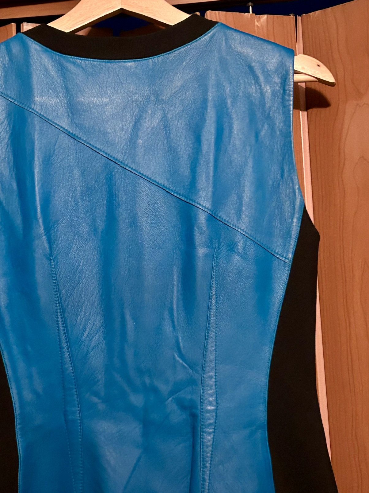 Elie Tahari Elle Thari Mila lambskin leather dress Size M / US 6-8 / IT 42-44 - 6 Thumbnail
