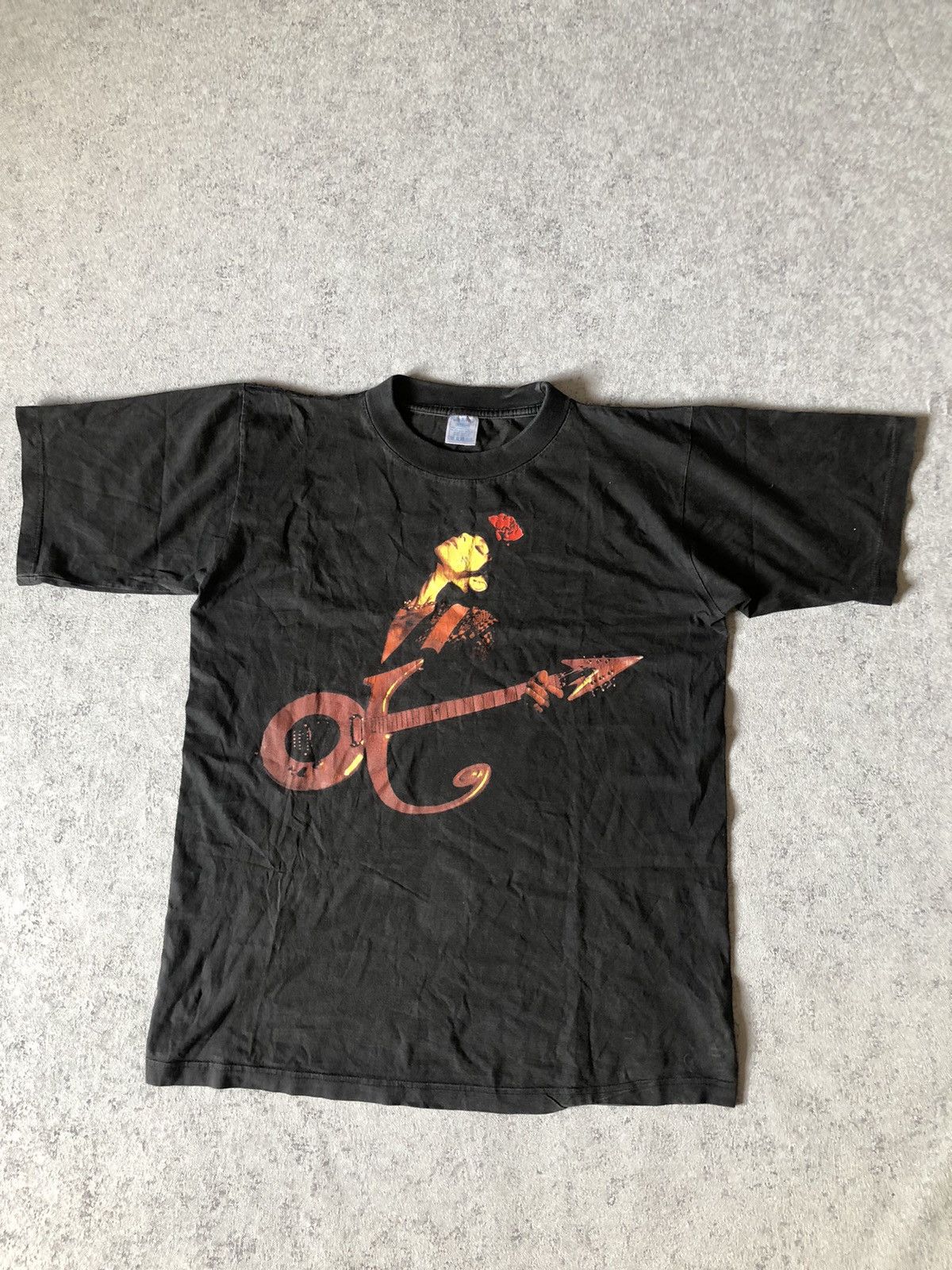 Band Tees × Prince RARE VINTAGE PRINCE 1995 WASHED TEE Size US L / EU 52-54 / 3 - 1 Thumbnail