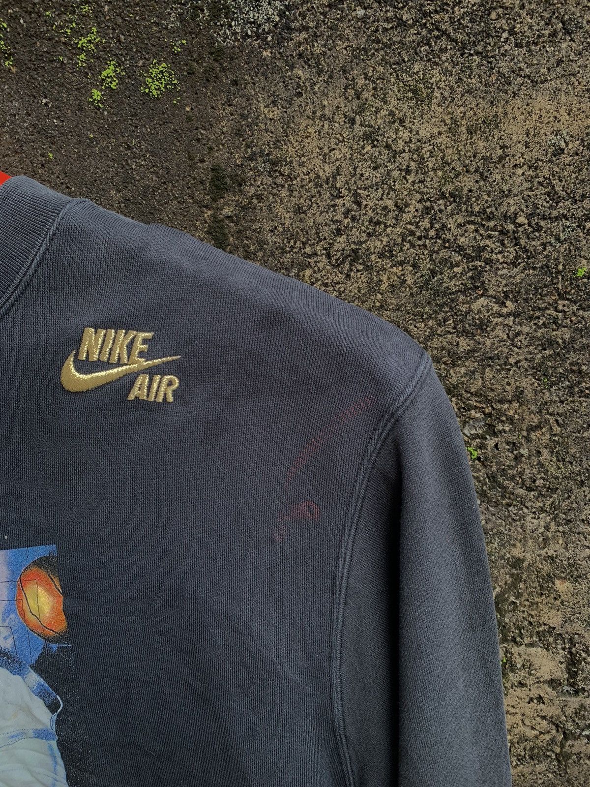 Nike × Vintage Y2K NIKE AIR SWEATSHIRT RARE DESIGN OVERALL FADED Size US L / EU 52-54 / 3 - 4 Thumbnail