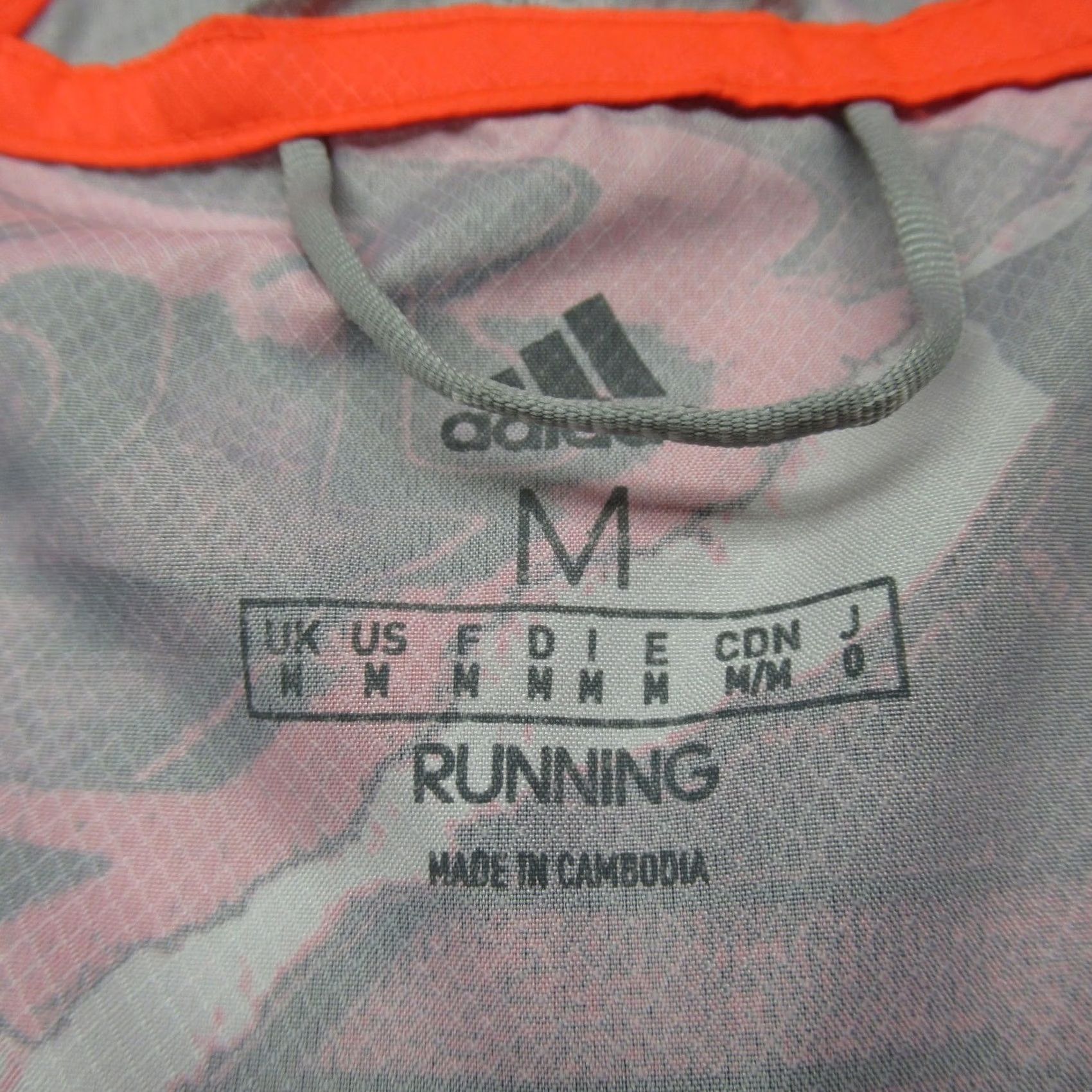 Adidas Adidas Own The Run Jacket Mens Medium Orange Lightweight Packable Running Track Size US M / EU 48-50 / 2 - 4 Thumbnail