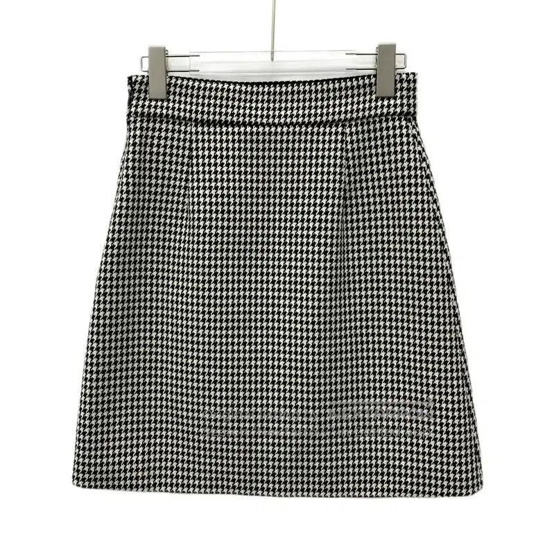 Dior Dior Color Block Wool Midi Skirt . Size 23" - 2 Thumbnail