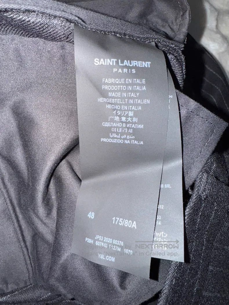 Saint Laurent Paris Saint Laurent Paris Wool Slim Fit Trousers Size US 32 / EU 48 - 4 Thumbnail