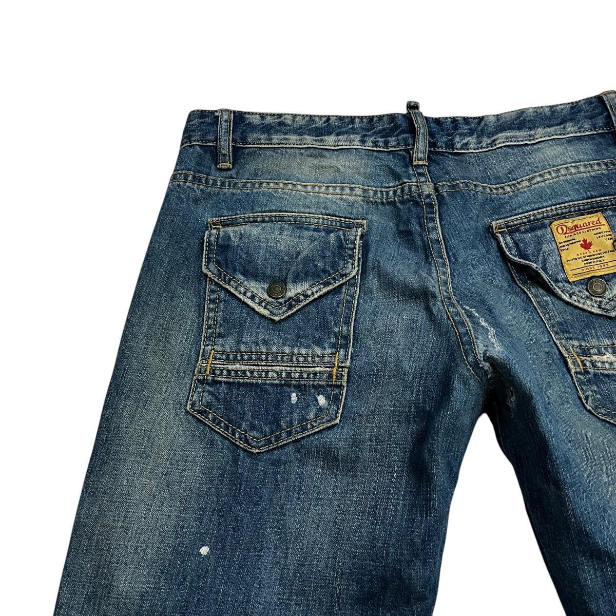 Dsquared2 Vintage Dsquared2 Distressed Art Denim Jeans Size 34" / US 12 / IT 48 - 11 Thumbnail