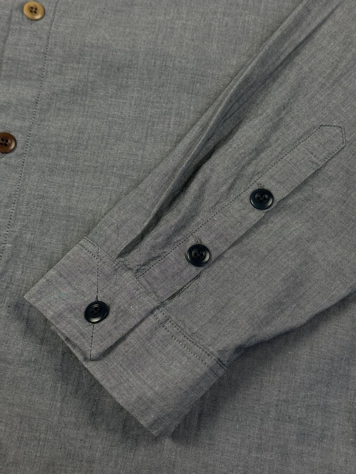Folk FOLK Grey Cotton Button Down Long Sleeve Shirt Size US L / EU 52-54 / 3 - 6 Thumbnail