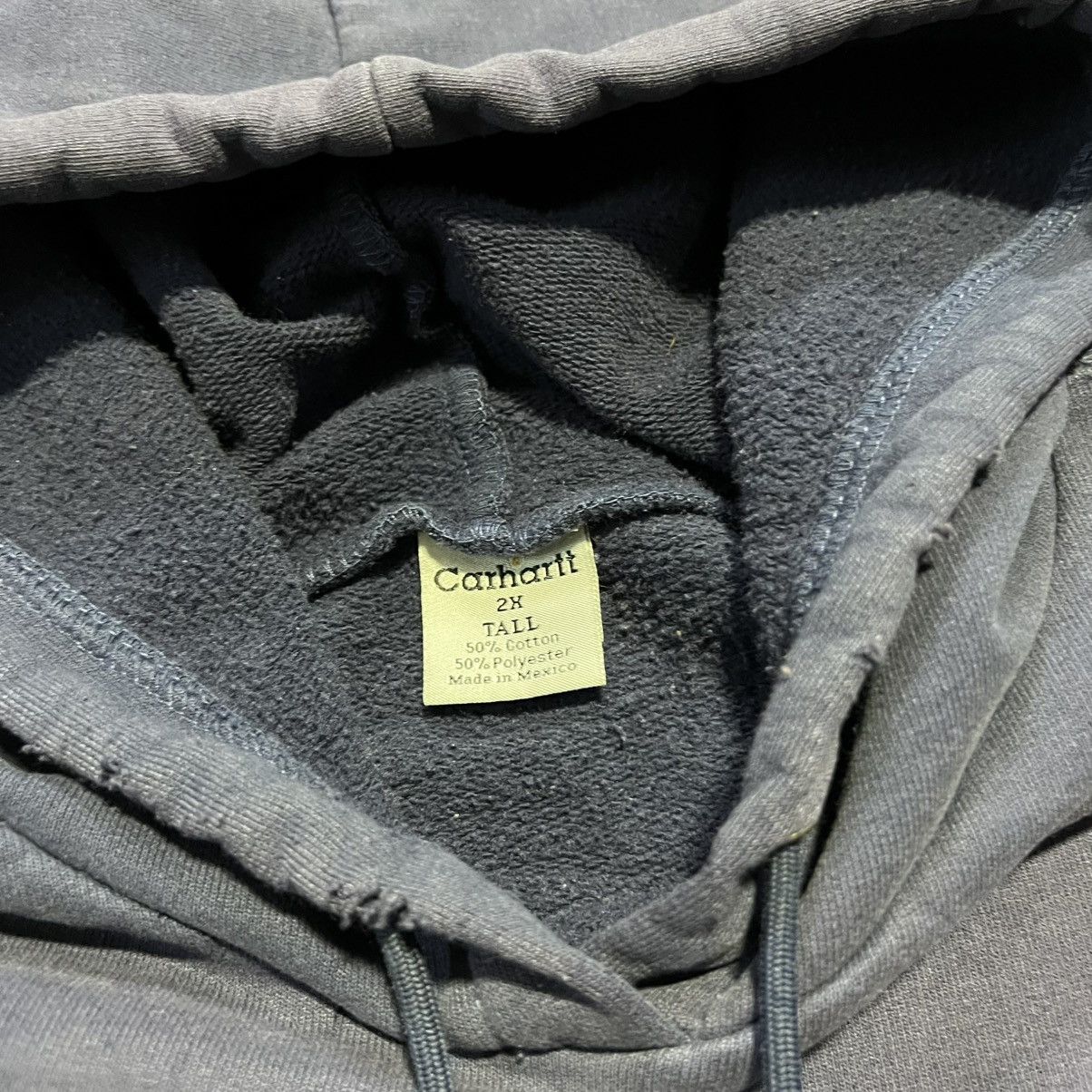 Carhartt × Vintage Vintage Carhartt Hoodie Sweatshirt Faded Thrashed Distressed Size US XXL / EU 58 / 5 - 9 Thumbnail