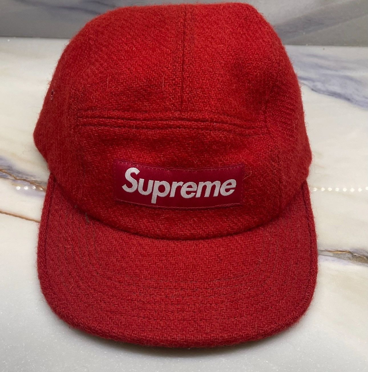 Supreme Harris Tweed Camp Cap | Grailed