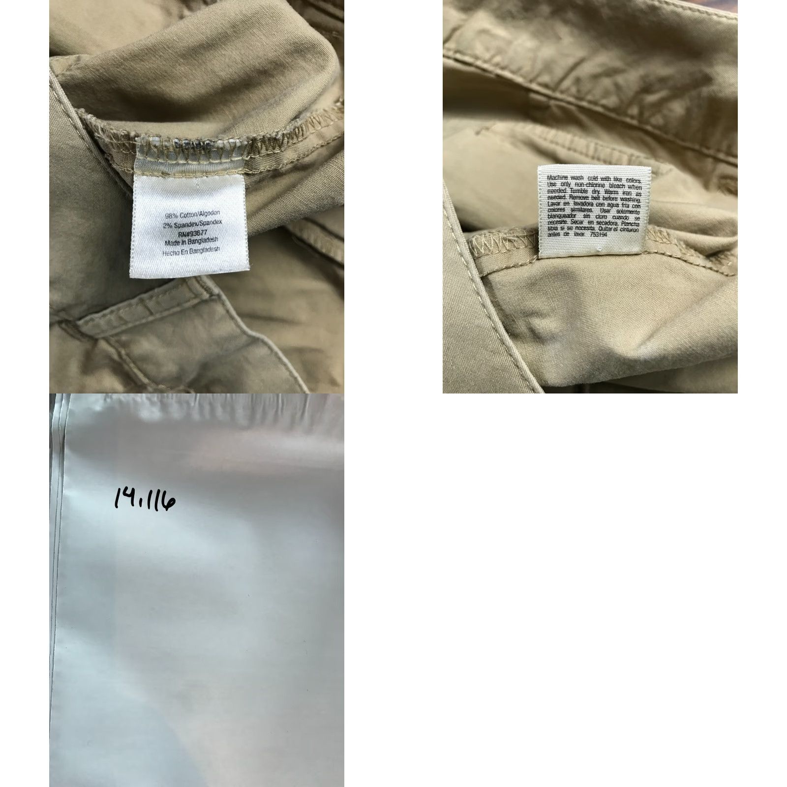 Vintage St. John's Bay Shorts Women's Size 12 Tan/Khaki Stretch Pockets Flat Front Size US 12 / IT 42 - 8 Thumbnail