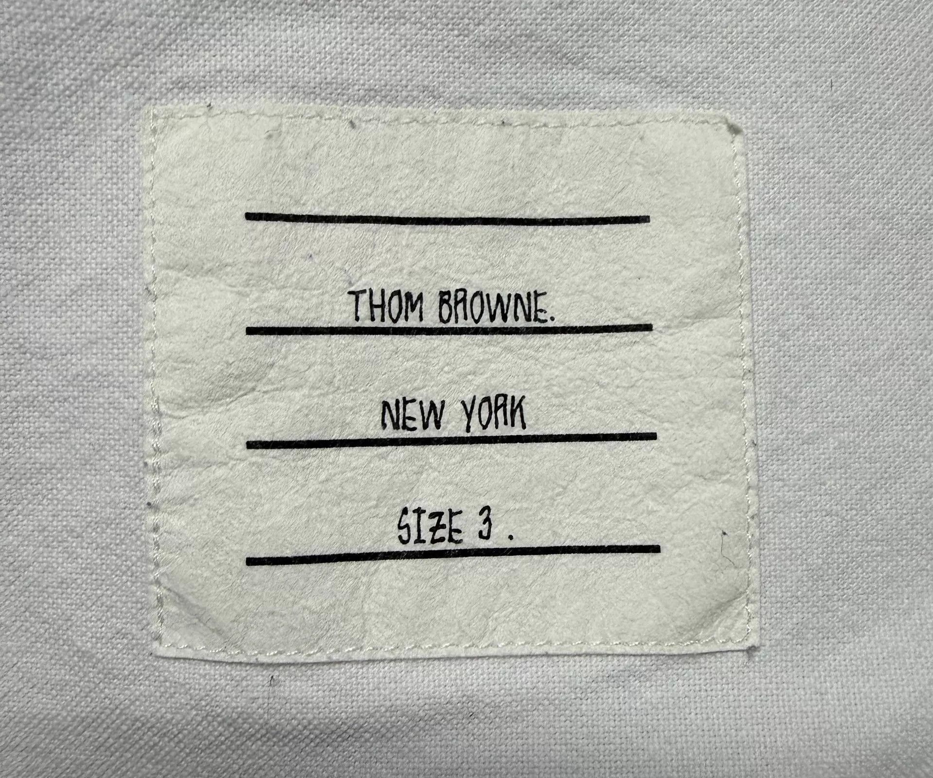 Thom Browne Thom Browne Men's 4-Bar White Oxford Shirt Size 3 Size US L / EU 52-54 / 3 - 4 Thumbnail