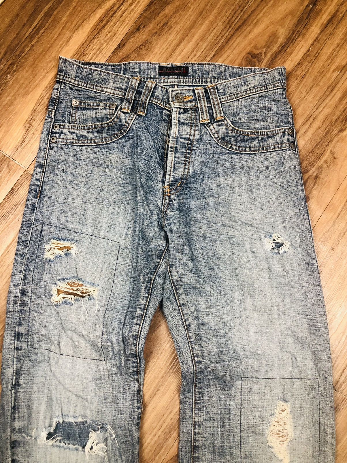 Morgan Homme Morgan Homme Distressed Jeans (33) Size US 30 / EU 46 - 3 Thumbnail