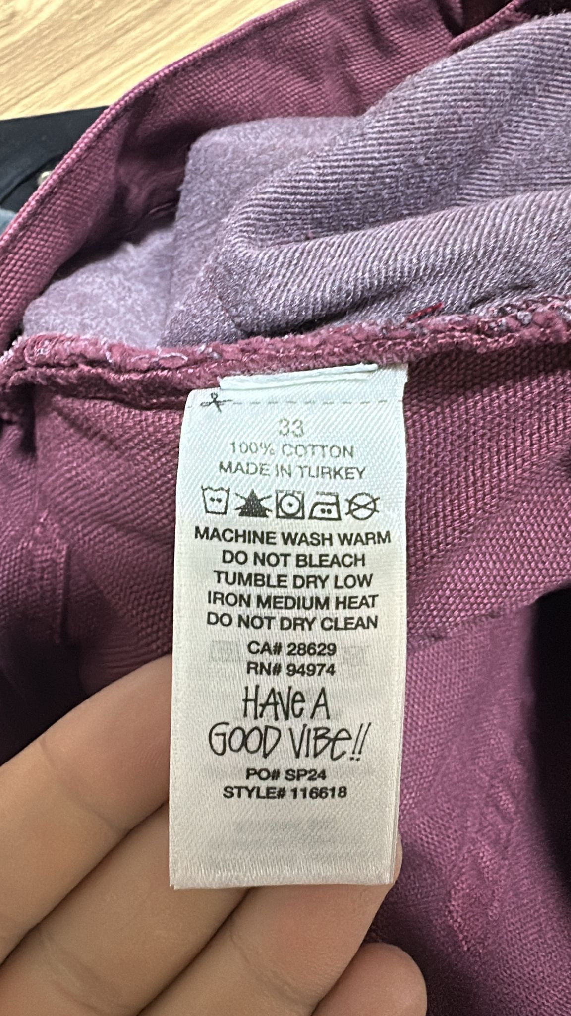 Stussy × Vintage Stussy Big Ol Jean Wine Size 33 Size US 33 - 8 Thumbnail