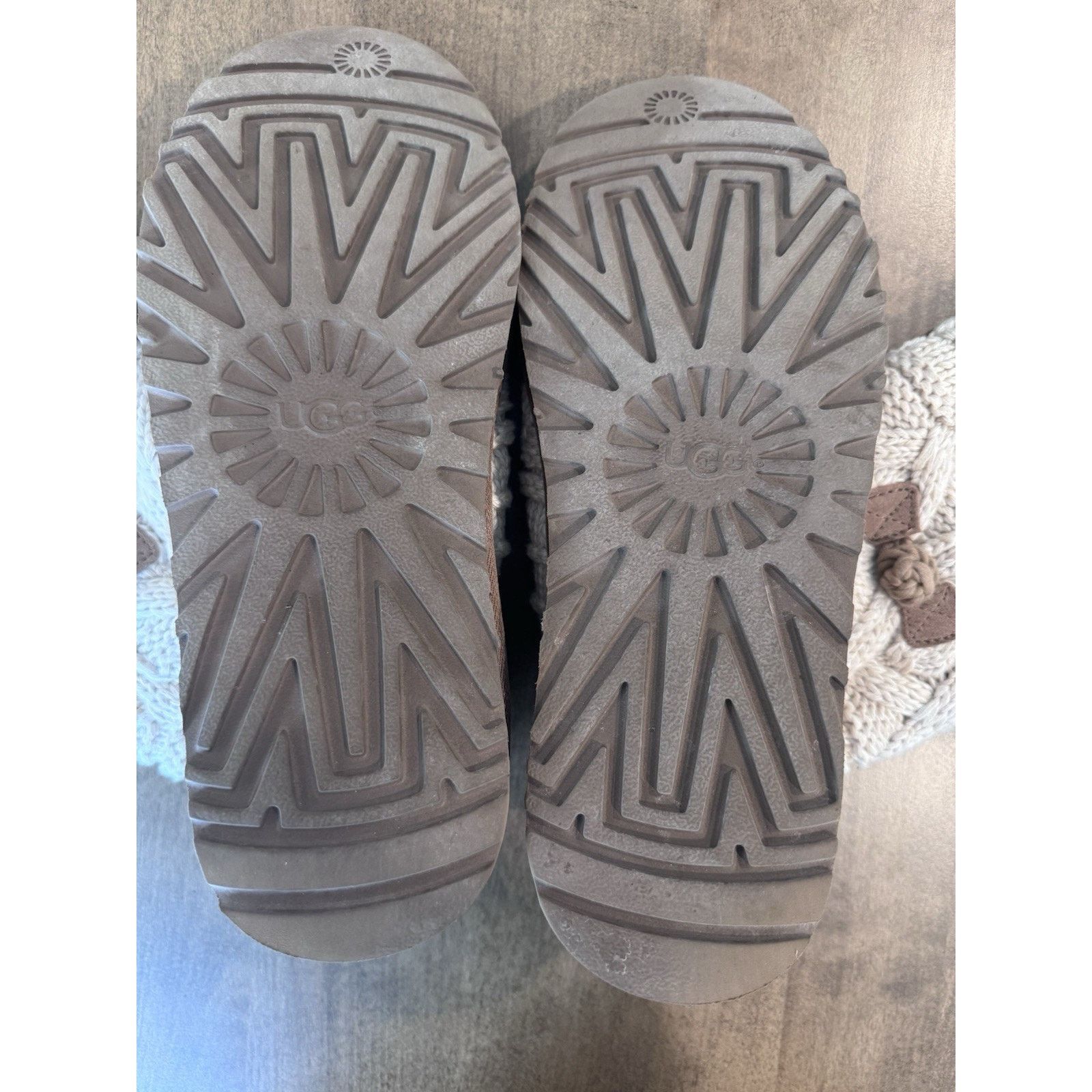 Ugg Ugg, Kalla Sock Creme Button Cozy Knit Argyle, Size 10 Size US 10 / IT 40 - 7 Thumbnail