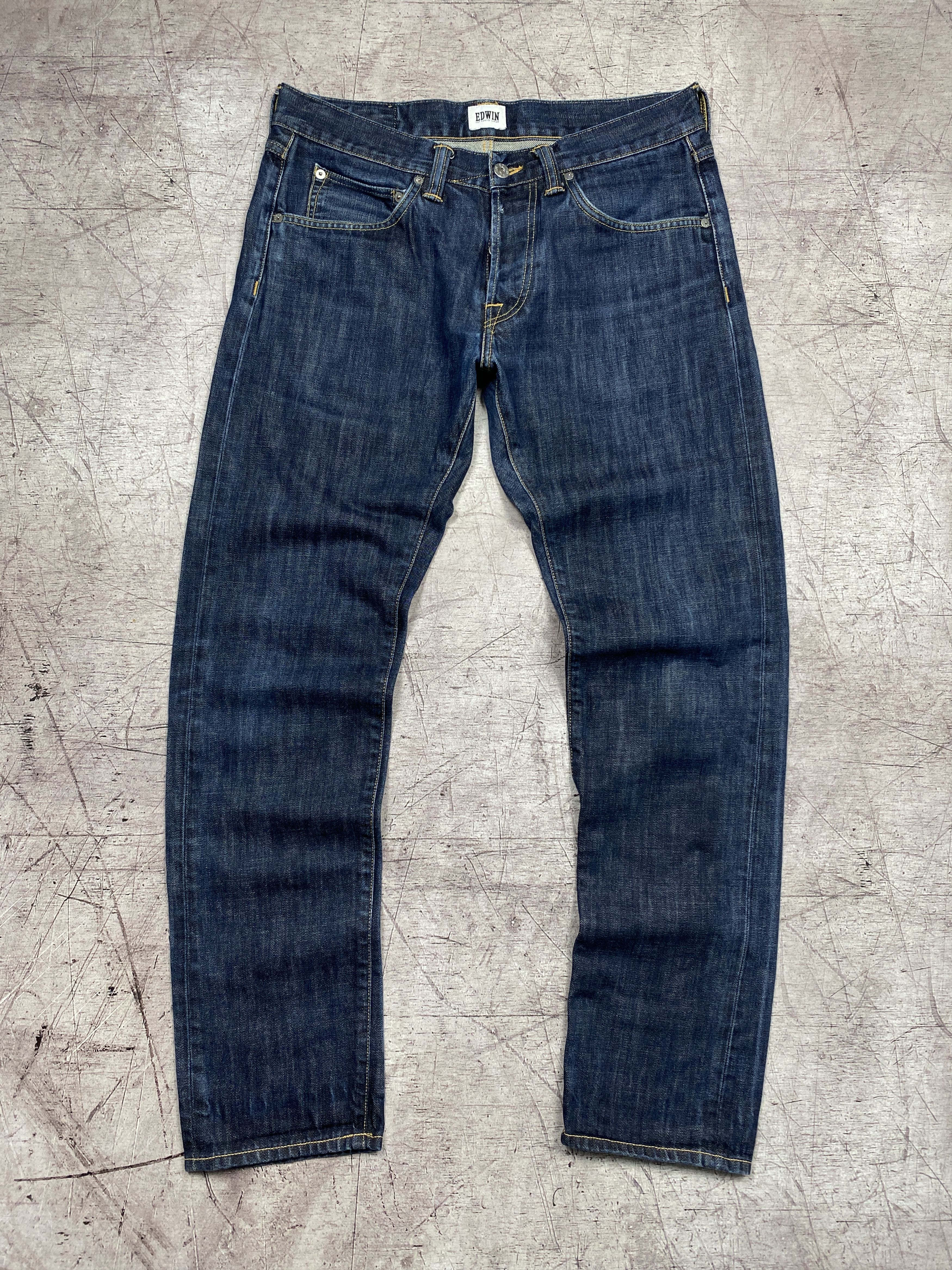 Edwin × Vintage Edwin Mens Regular Tapered Denim Pants Jeans Size US 32 / EU 48 - 4 Thumbnail