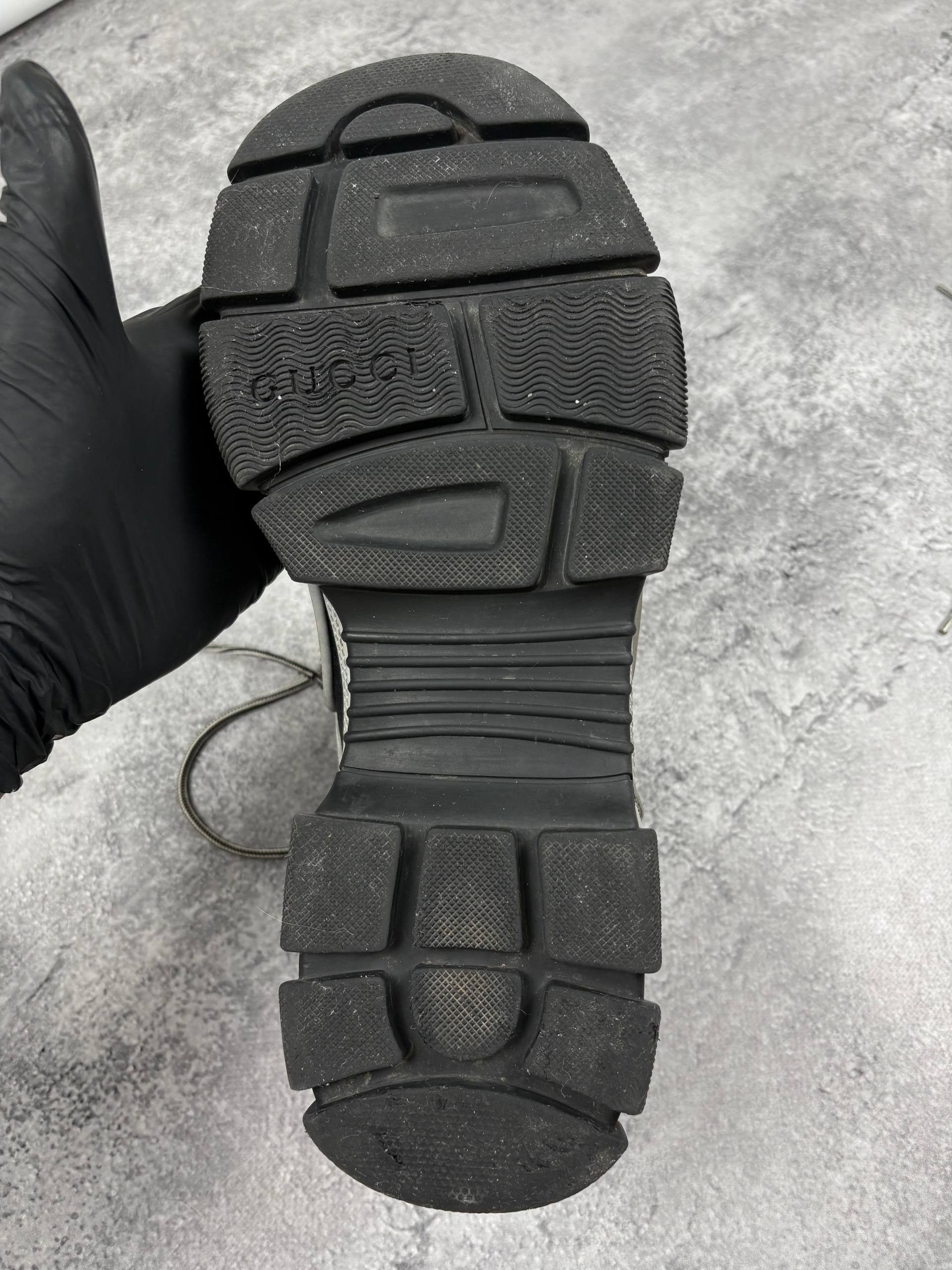 Gucci Gucci FLASHTREK Men’s Black Mesh/Gray Leather Low Sneakers Size US 8 / EU 41 - 6 Thumbnail
