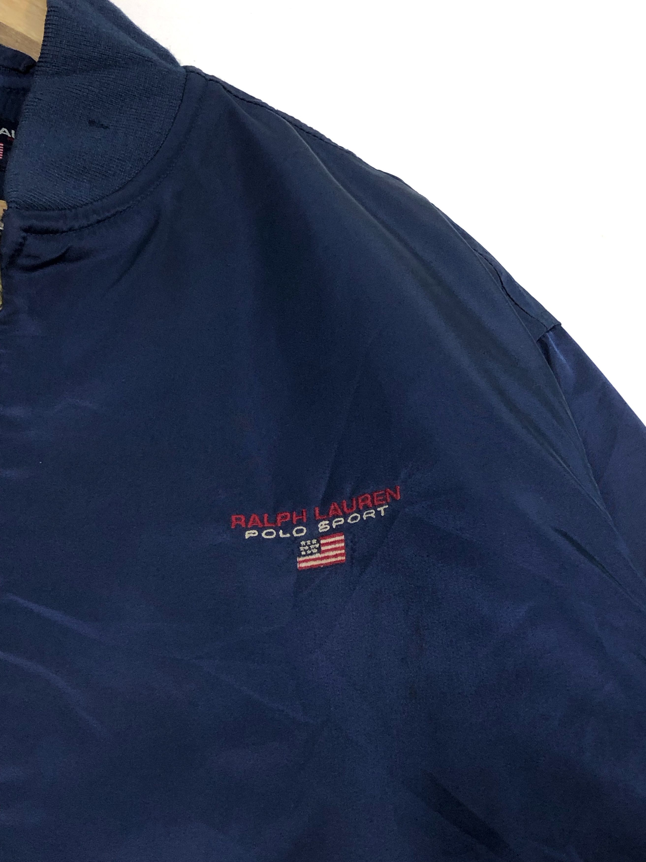Ralph Lauren RARE🔥VINTAGE 90’S POLO SPORT RL USA BOMBER JACKET IN NAVY Size US S / EU 44-46 / 1 - 6 Thumbnail