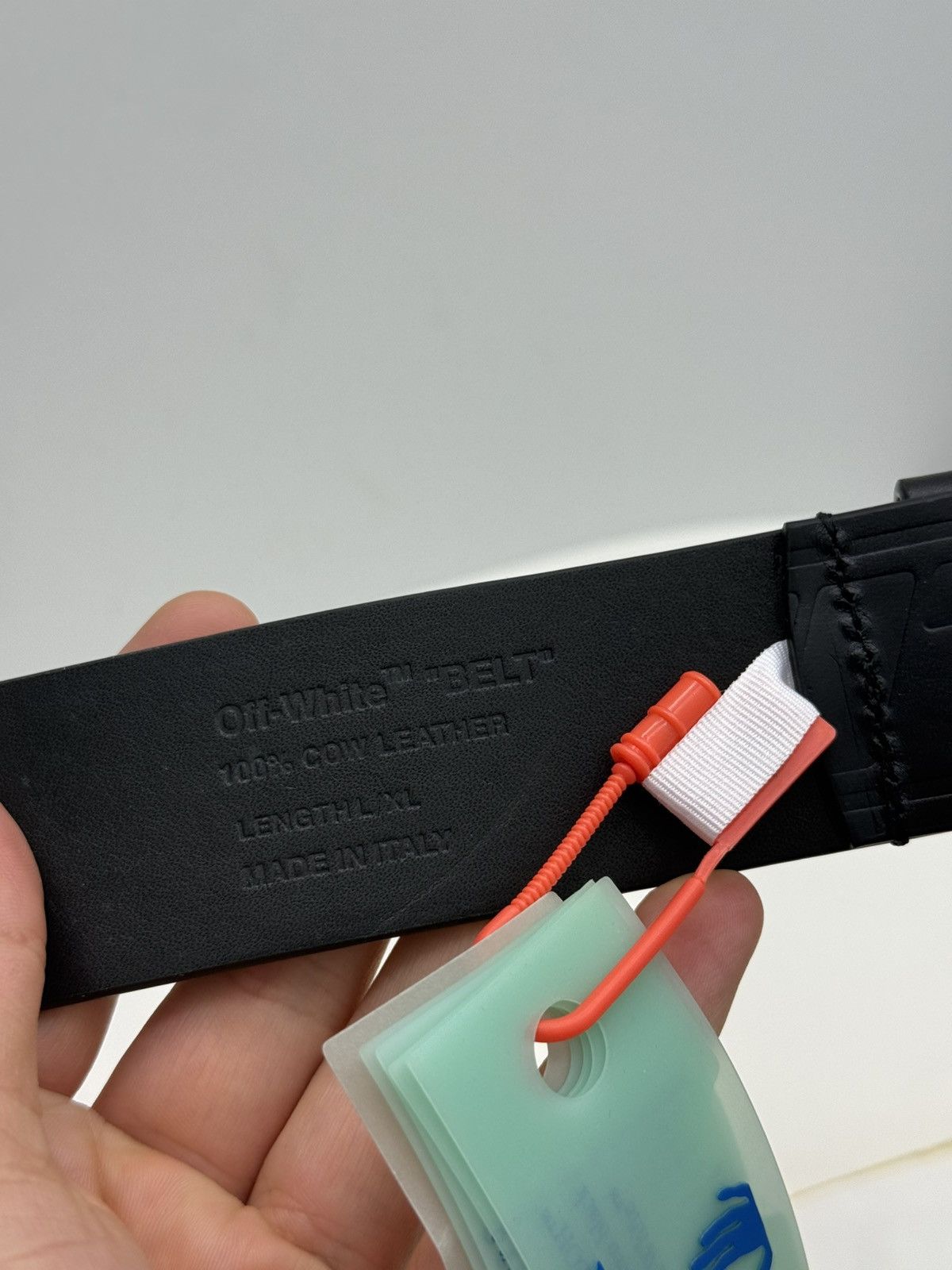 Off-White Off-White Nail Buckle Leather Belt Size 34 - 6 Thumbnail
