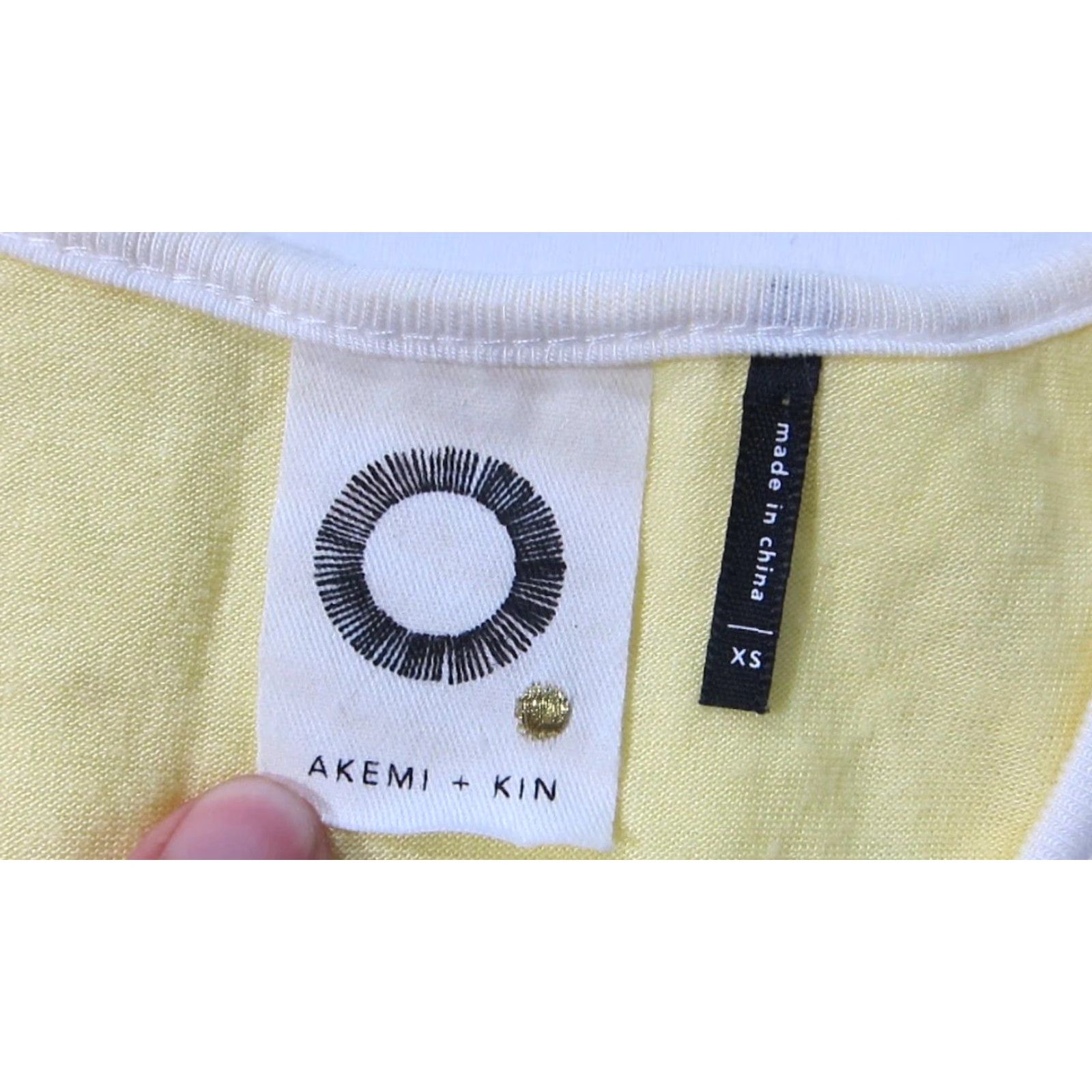Vintage Akemi + Kin Ivory Yellow Embroidered Soft Cotton Sleeveless Tank Blouse Top XS Size XS / US 0-2 / IT 36-38 - 3 Thumbnail